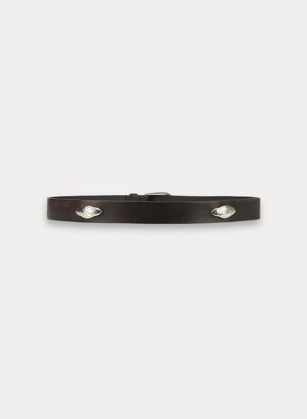 Culien Cintura in Cuoio con Borchie Applicate