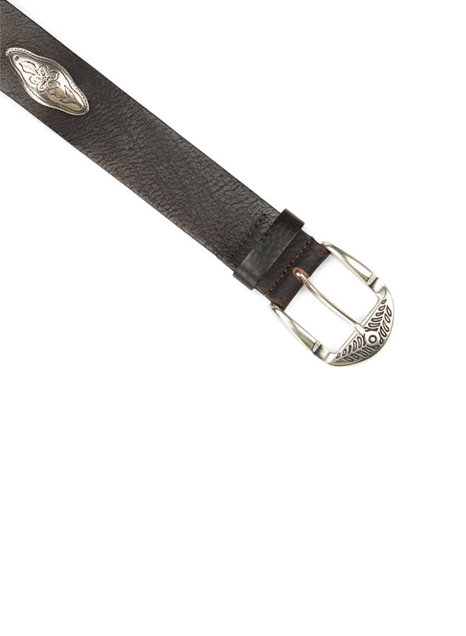 Culien Cintura in Cuoio con Borchie Applicate