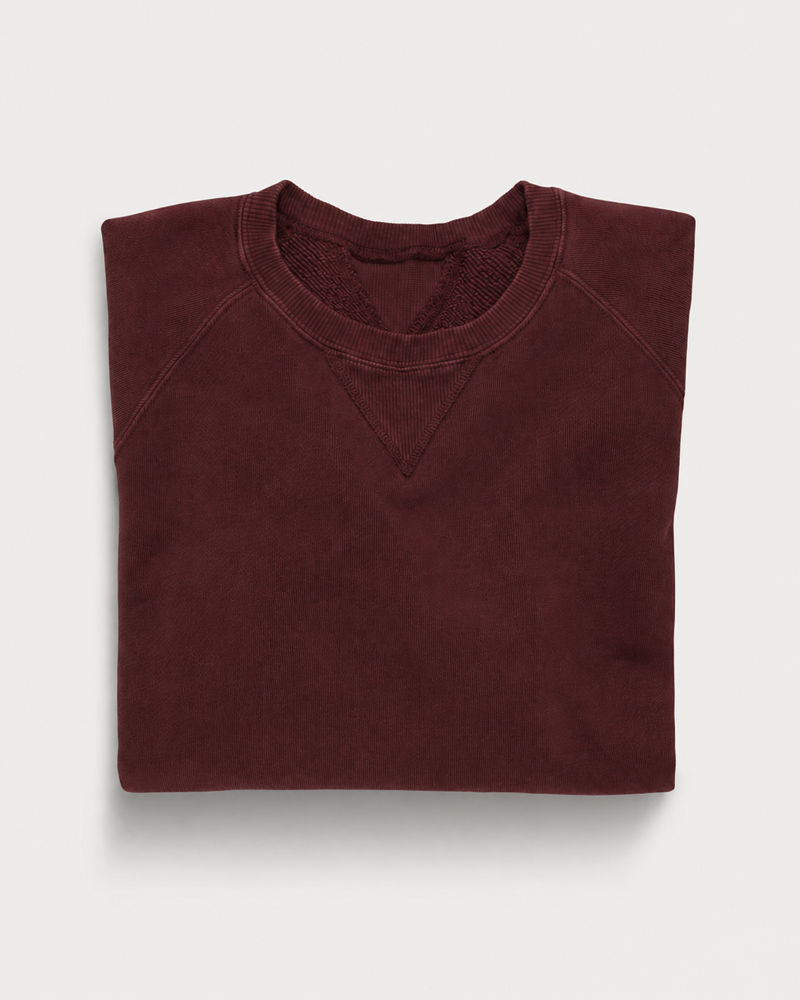 Harvard French Terry Crewneck Sweatshirt with Raglan Cut