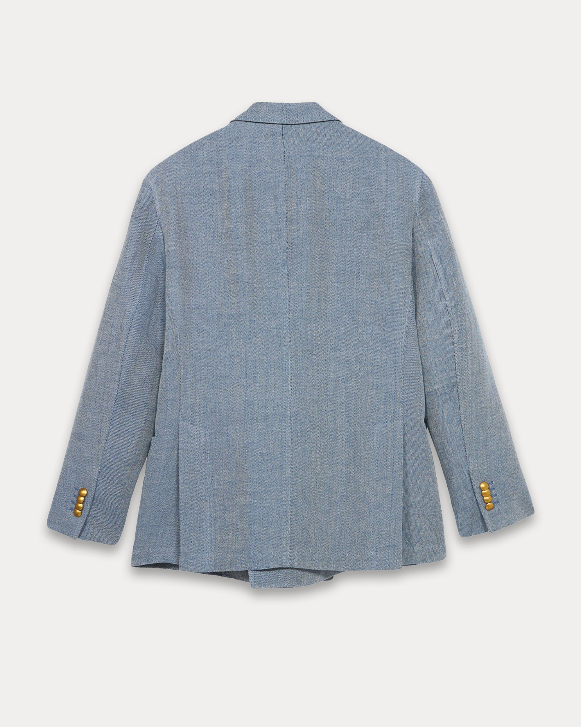 David Double-Breasted Linen Blend Jacket