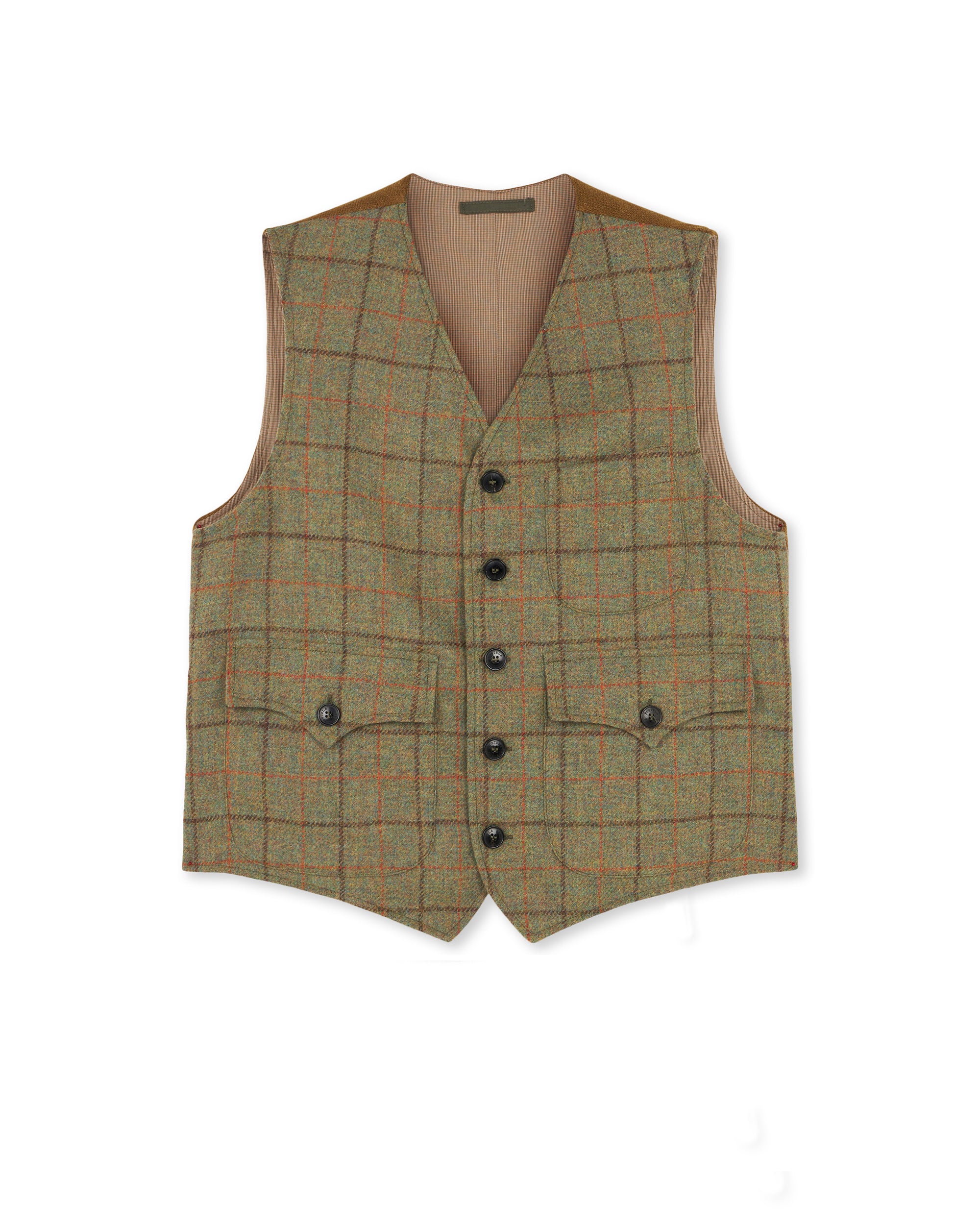 Dean Tailored Checked Wool Vest