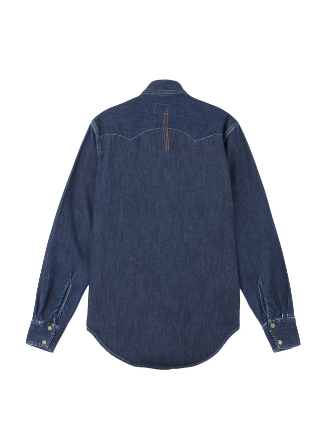 Elpaso Camicia Texana Indigo Rinse