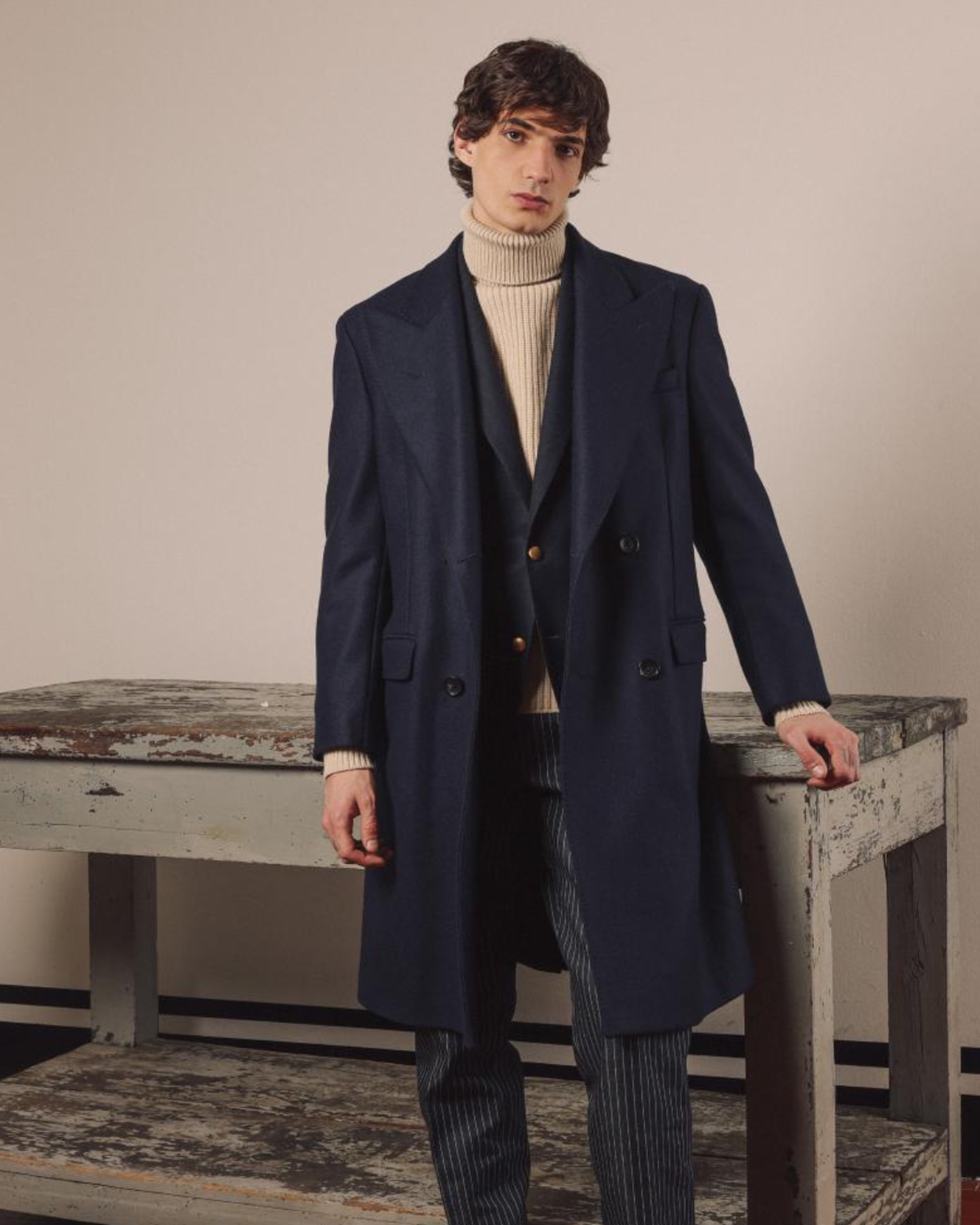 Ernesto Cappotto Doppiopetto in Lana
