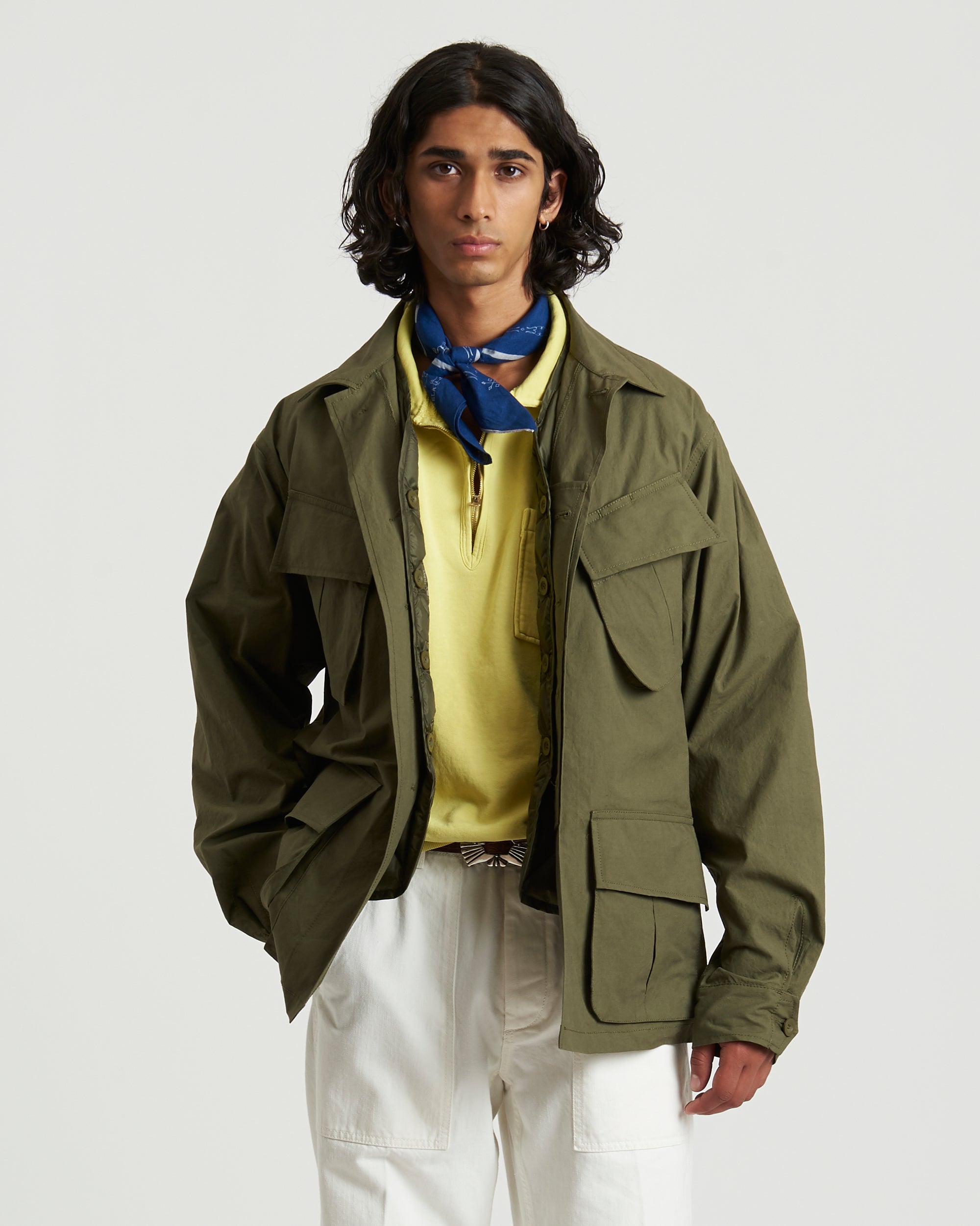 Junglet Giacca Con Tasche In Cotone