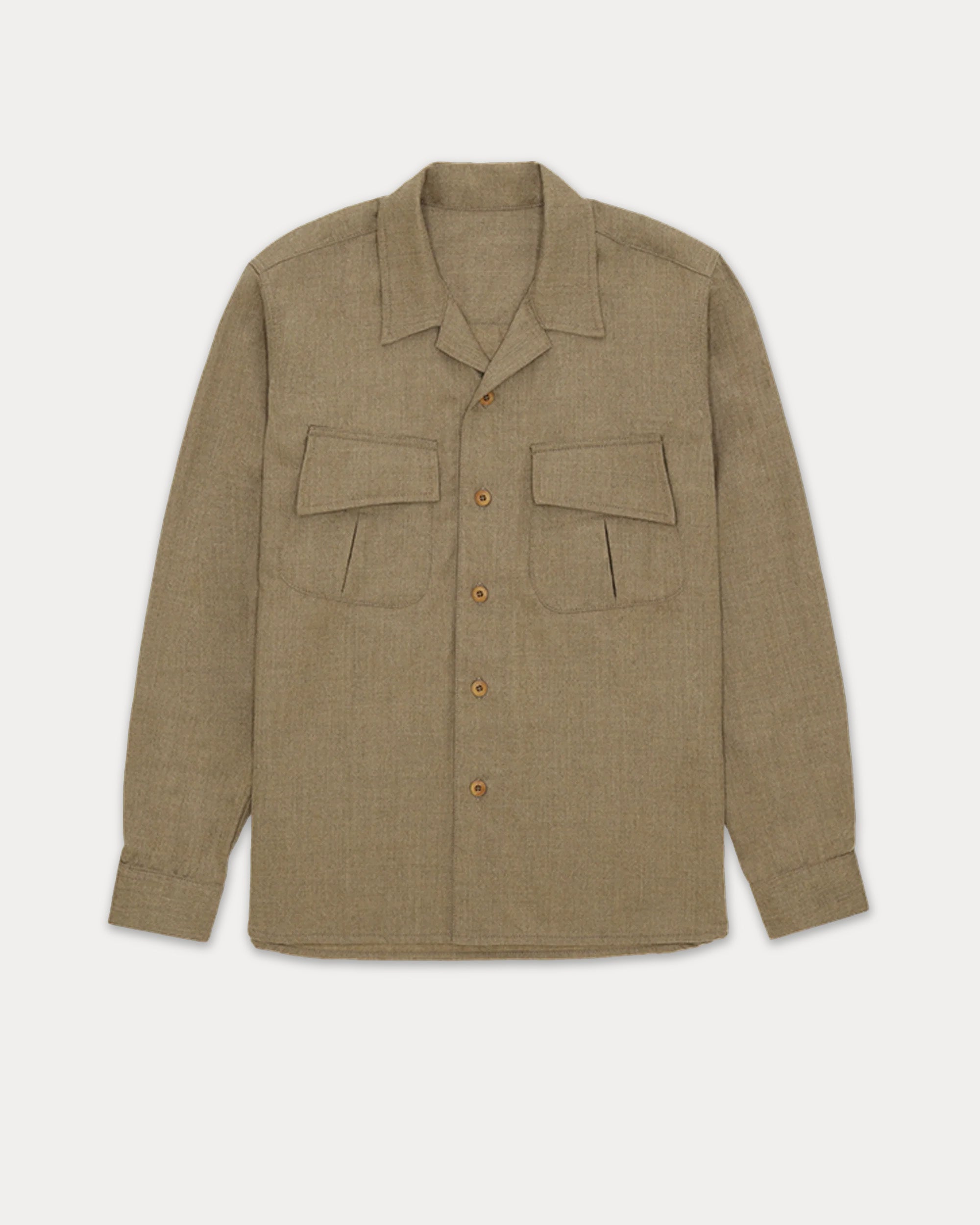 Fox Overshirt In Fresco Lana x Fox Fabrics