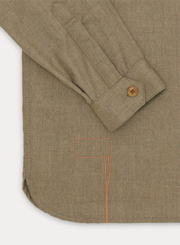 Fox Overshirt In Fresco Lana x Fox Fabrics