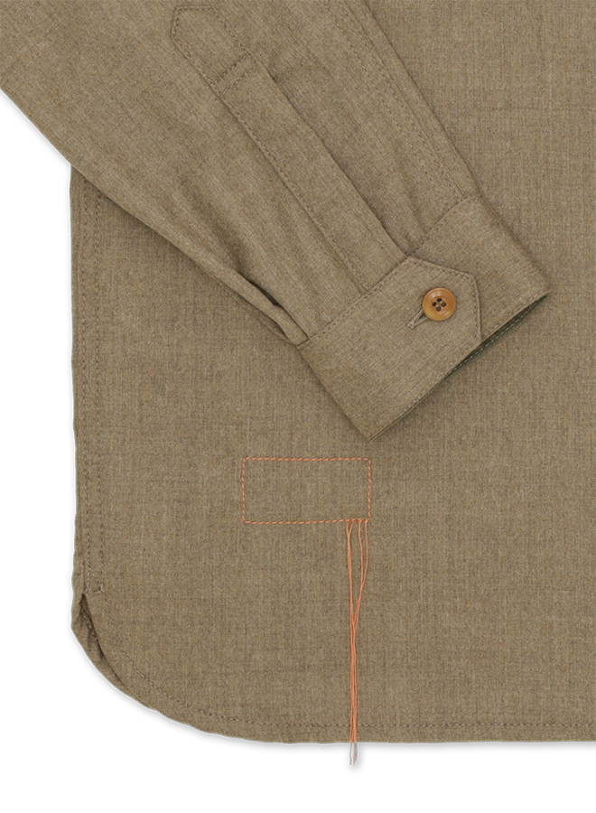 Fox Overshirt In Fresco Lana x Fox Fabrics