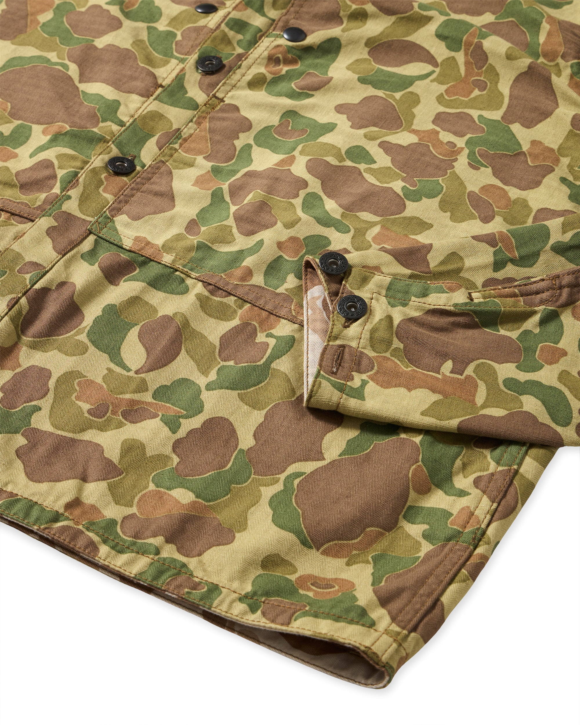 Frog Overshirt Camouflage In Cotone