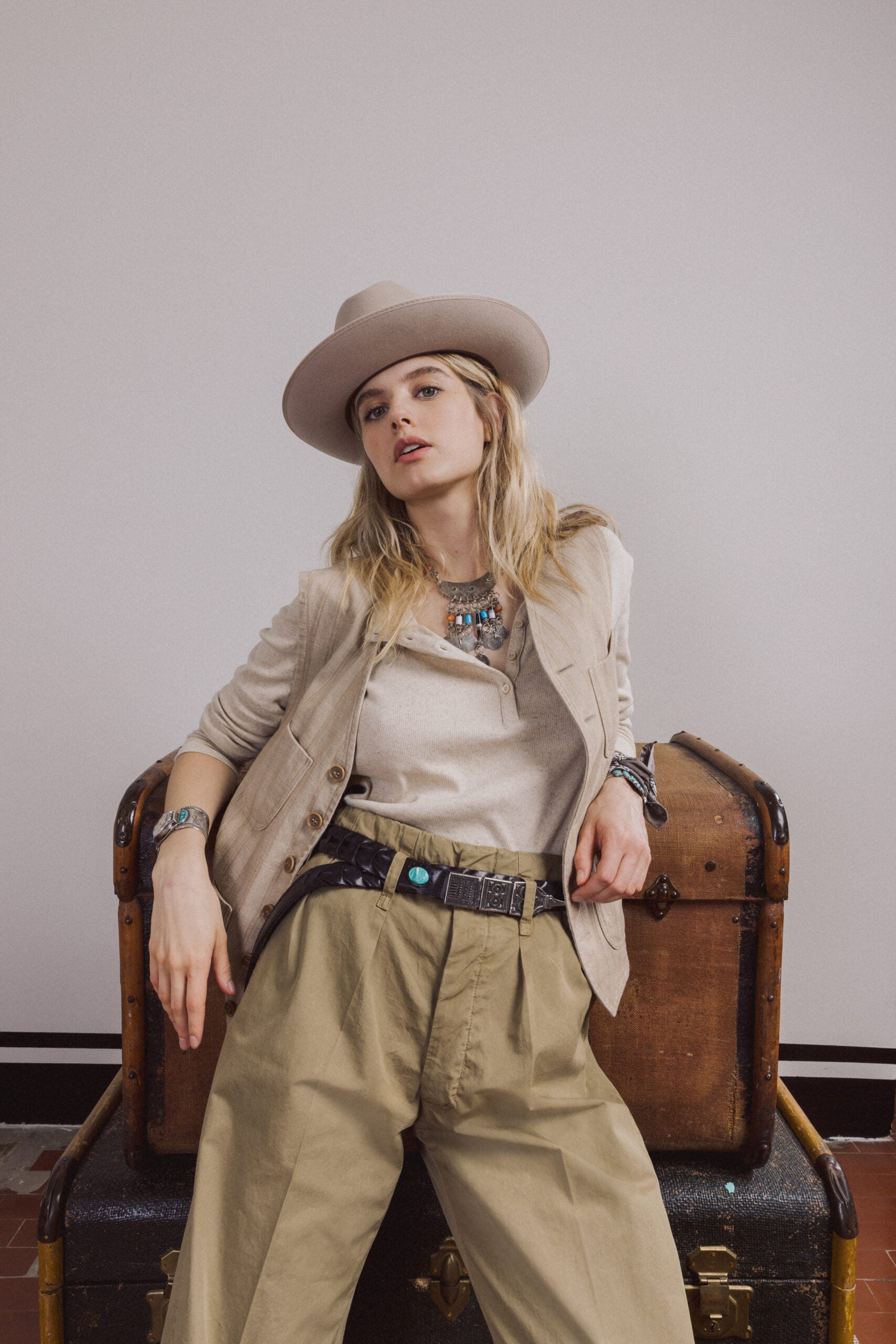 Coralie T-Shirt Serafino Manica Lunga