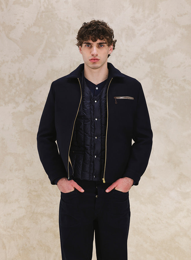 George Giacca In Lana Con Zip