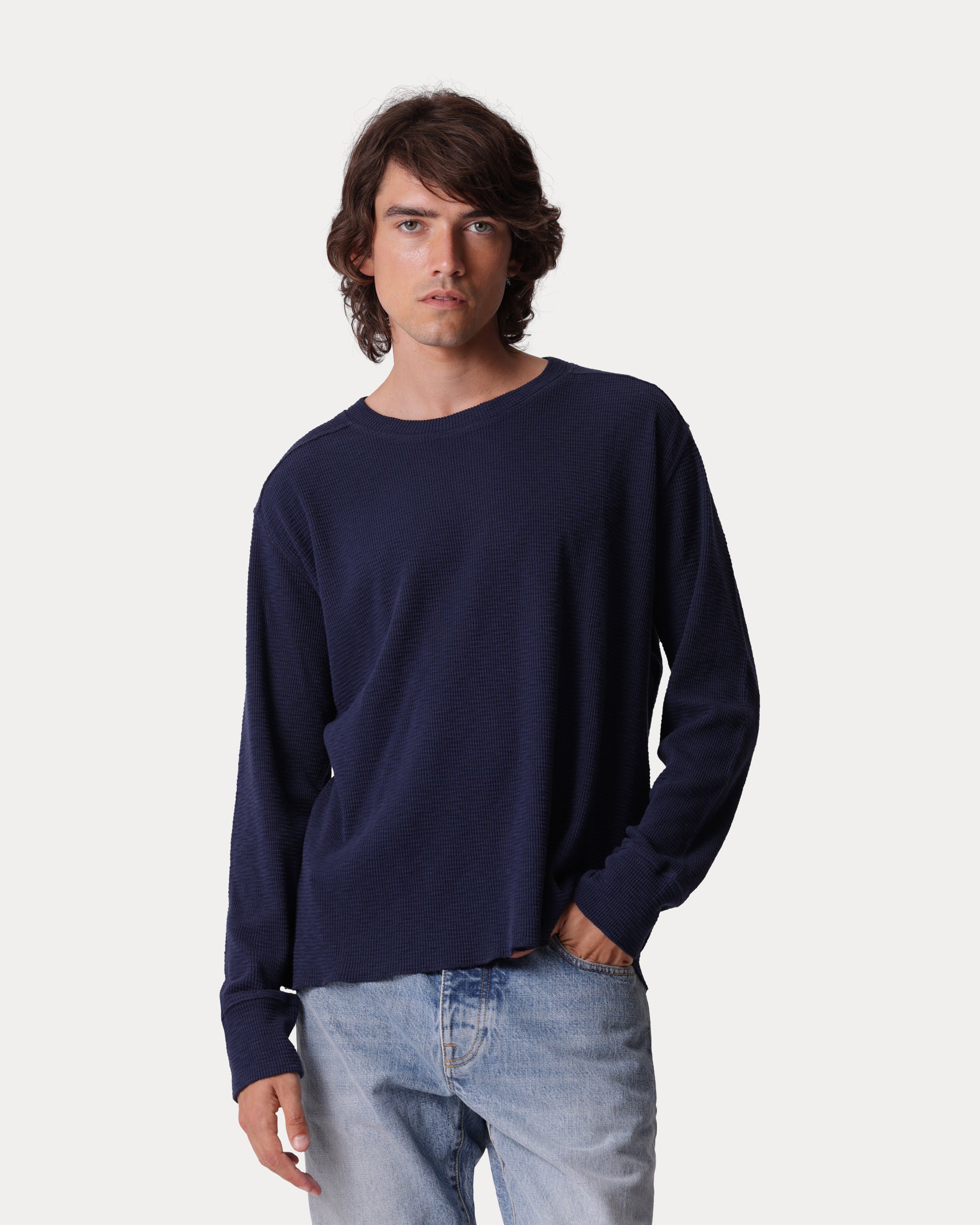 Geremia Waffle Jersey Sweater
