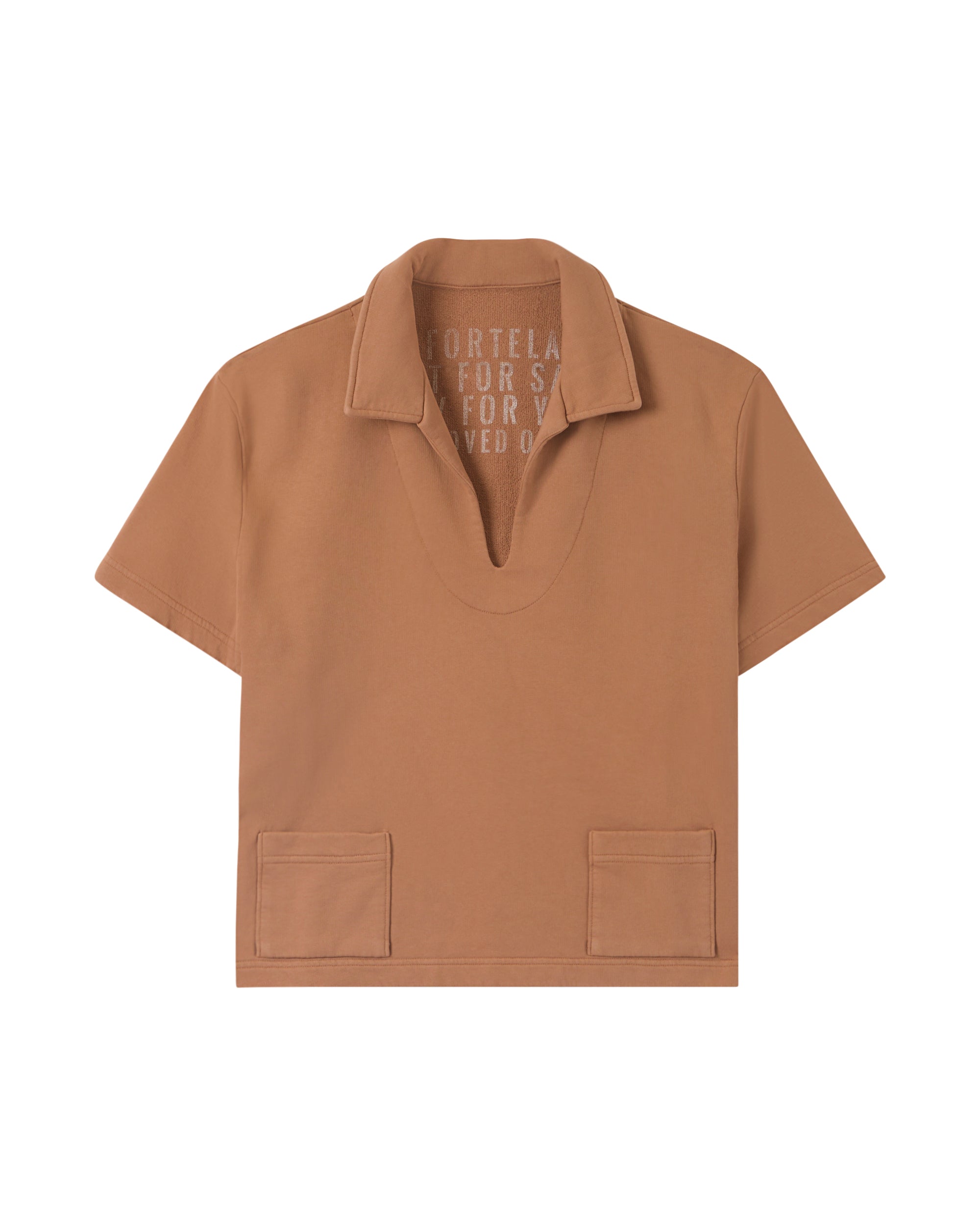 Grand Felpa in Jersey Garzato a Maniche Corte