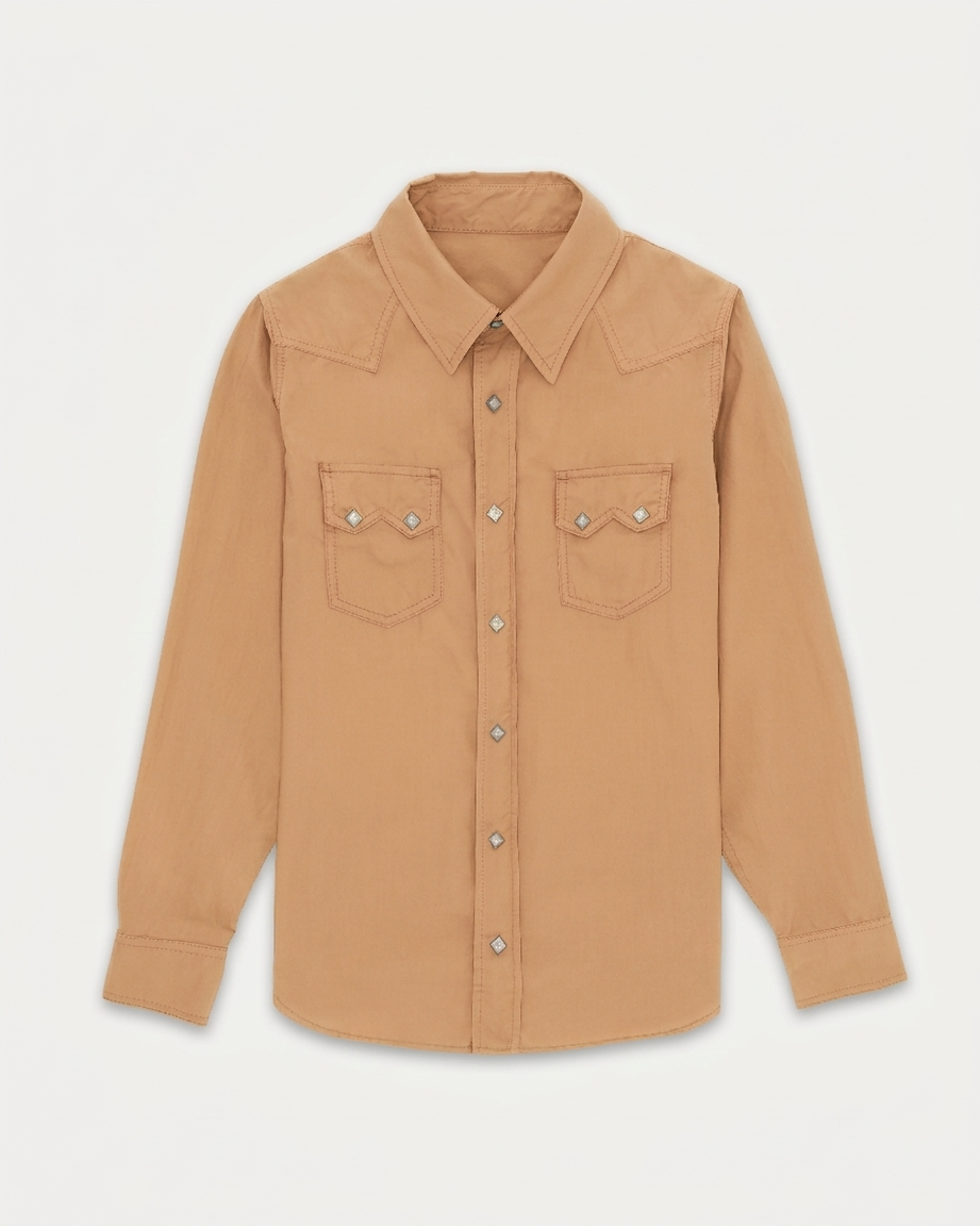 Toledo Camicia Texana In Popeline di Cotone