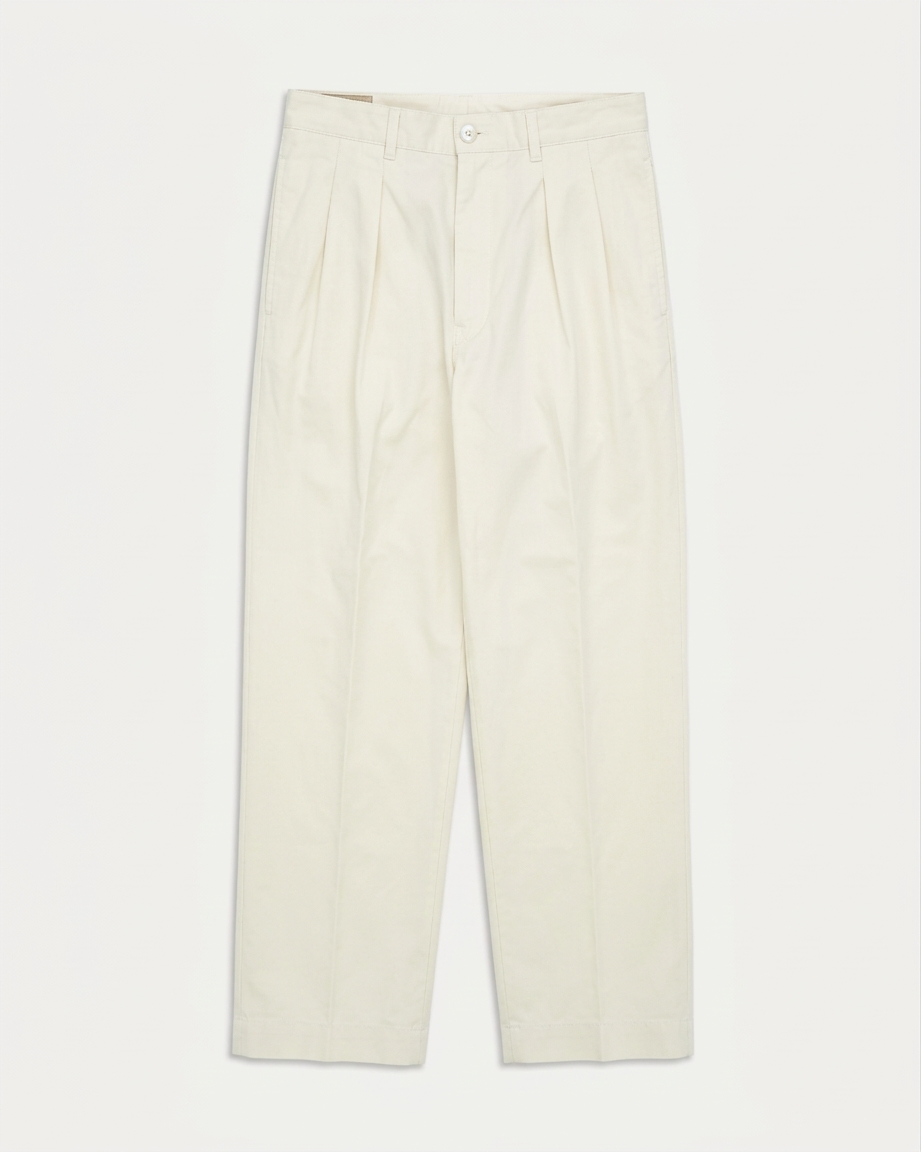 Newyork Pleated Cotton Pants
