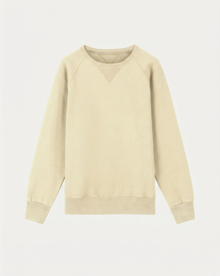 Harvard Felpa Girocollo in Jersey Felpato con taglio Raglan
