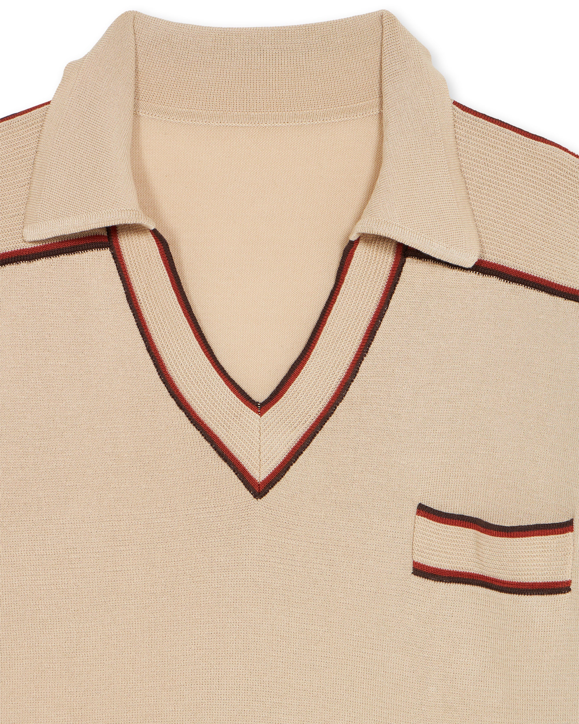 Hank Polo In Cotone Con Scollo A V