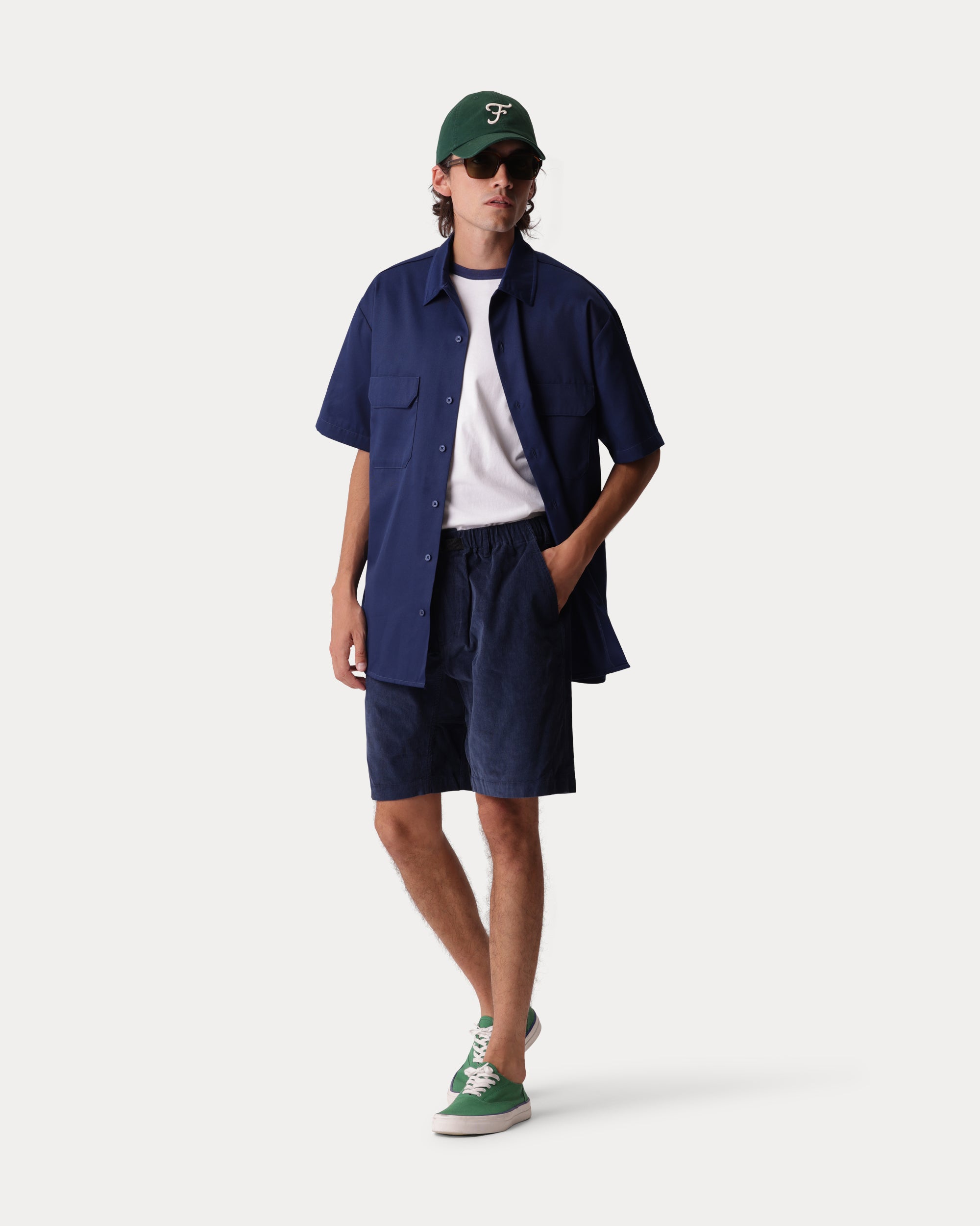 Hap Camicia Manica Corta in Twill