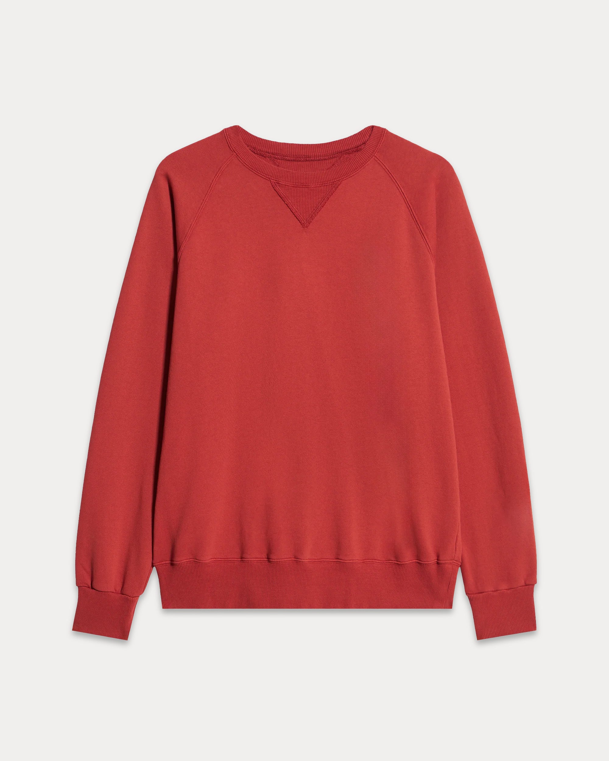 Harvard Crew Neck Brushed Jersey Sweatshirt with Raglan Sleeves
