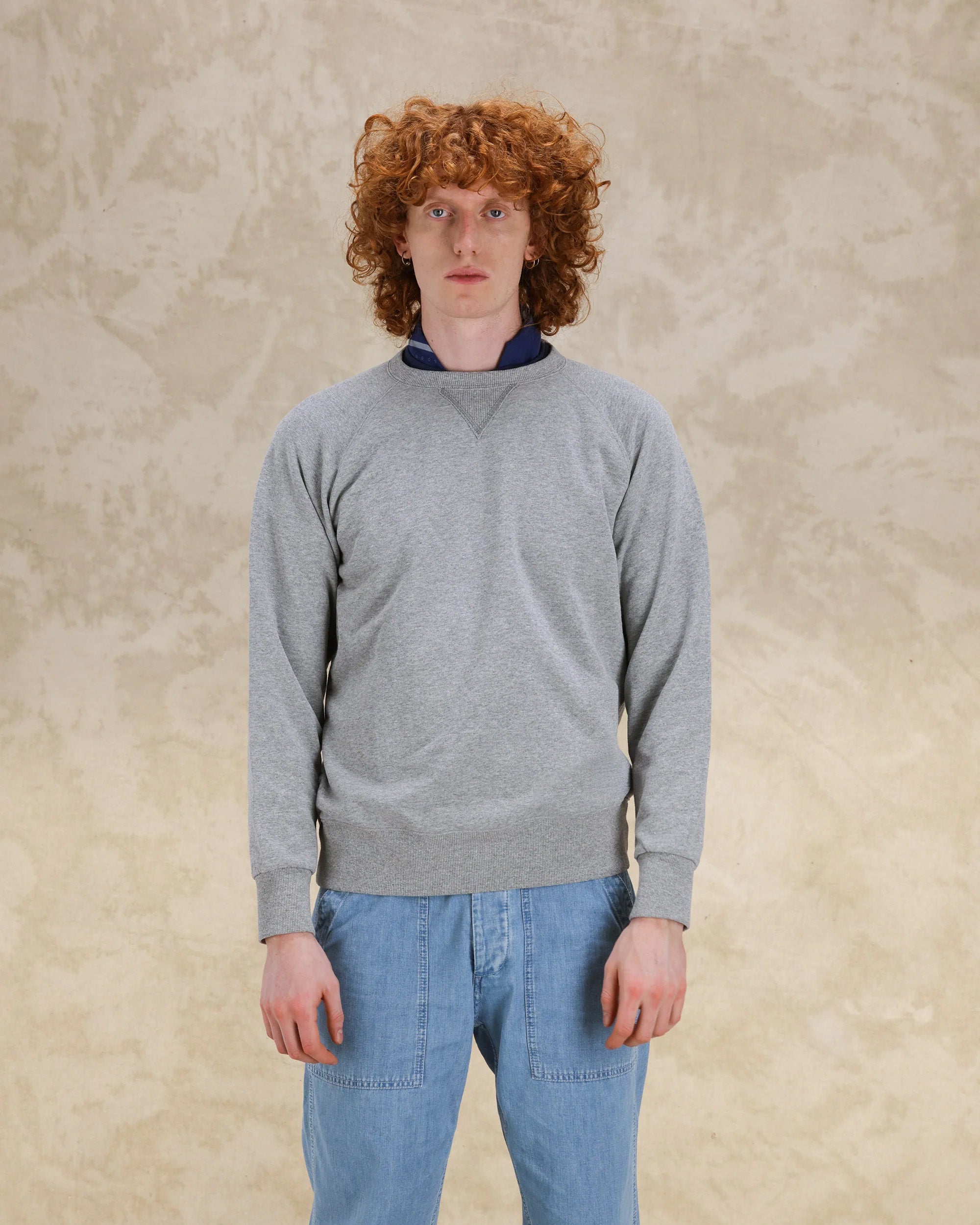 Harvard Felpa Girocollo in Jersey Garzato con taglio Raglan