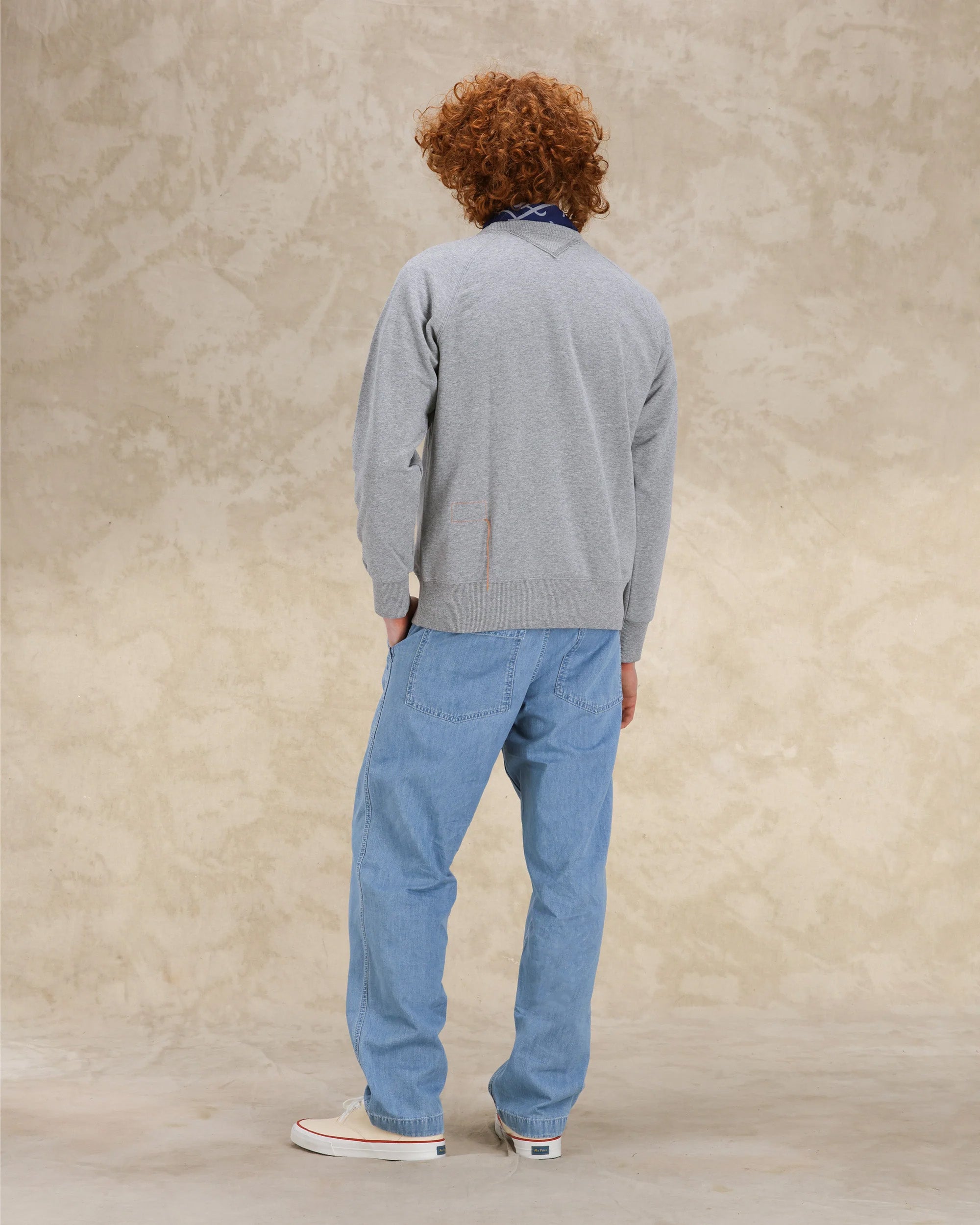 Harvard Felpa Girocollo in Jersey Garzato con taglio Raglan