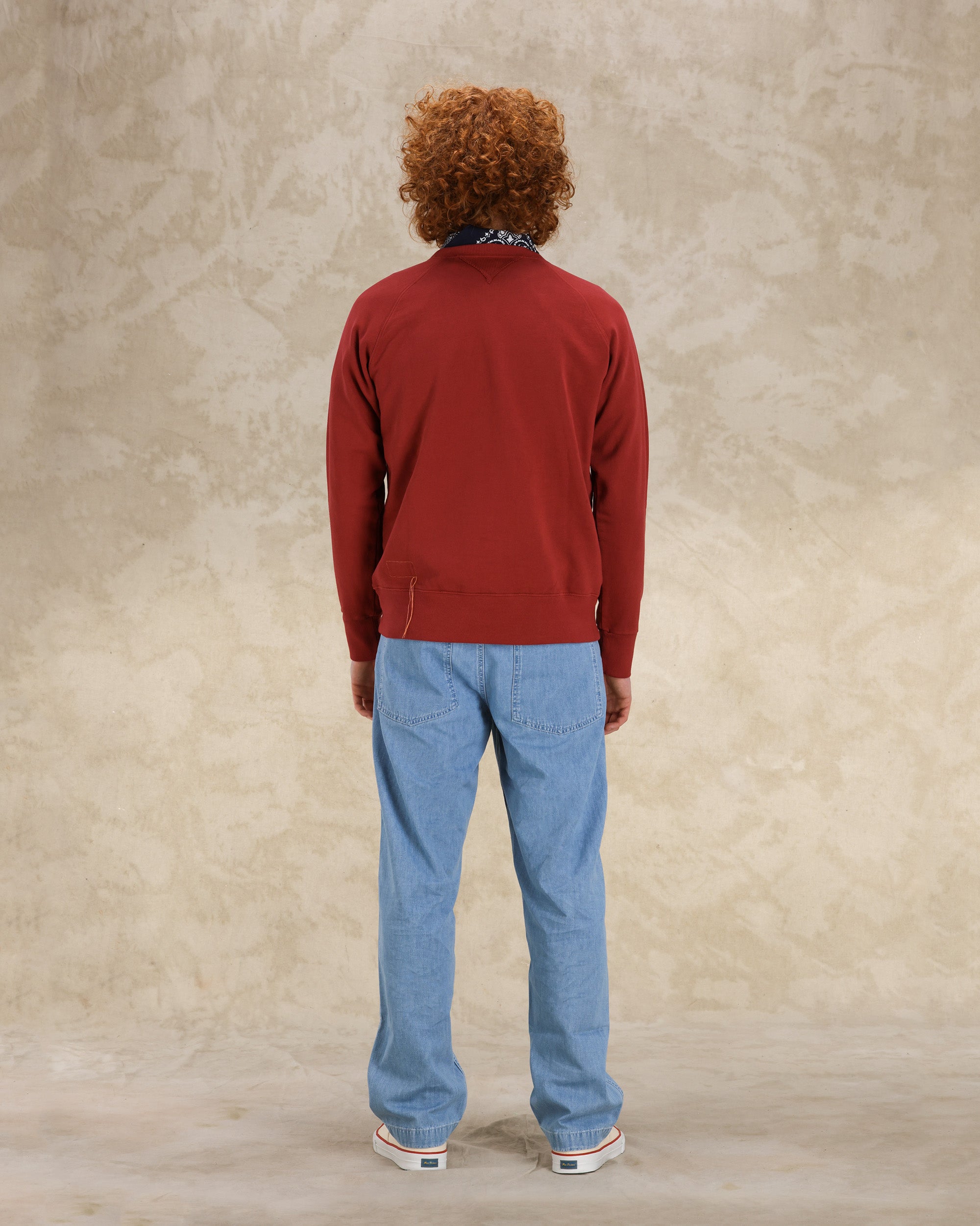 Harvard Felpa Girocollo in Jersey Garzato con taglio Raglan