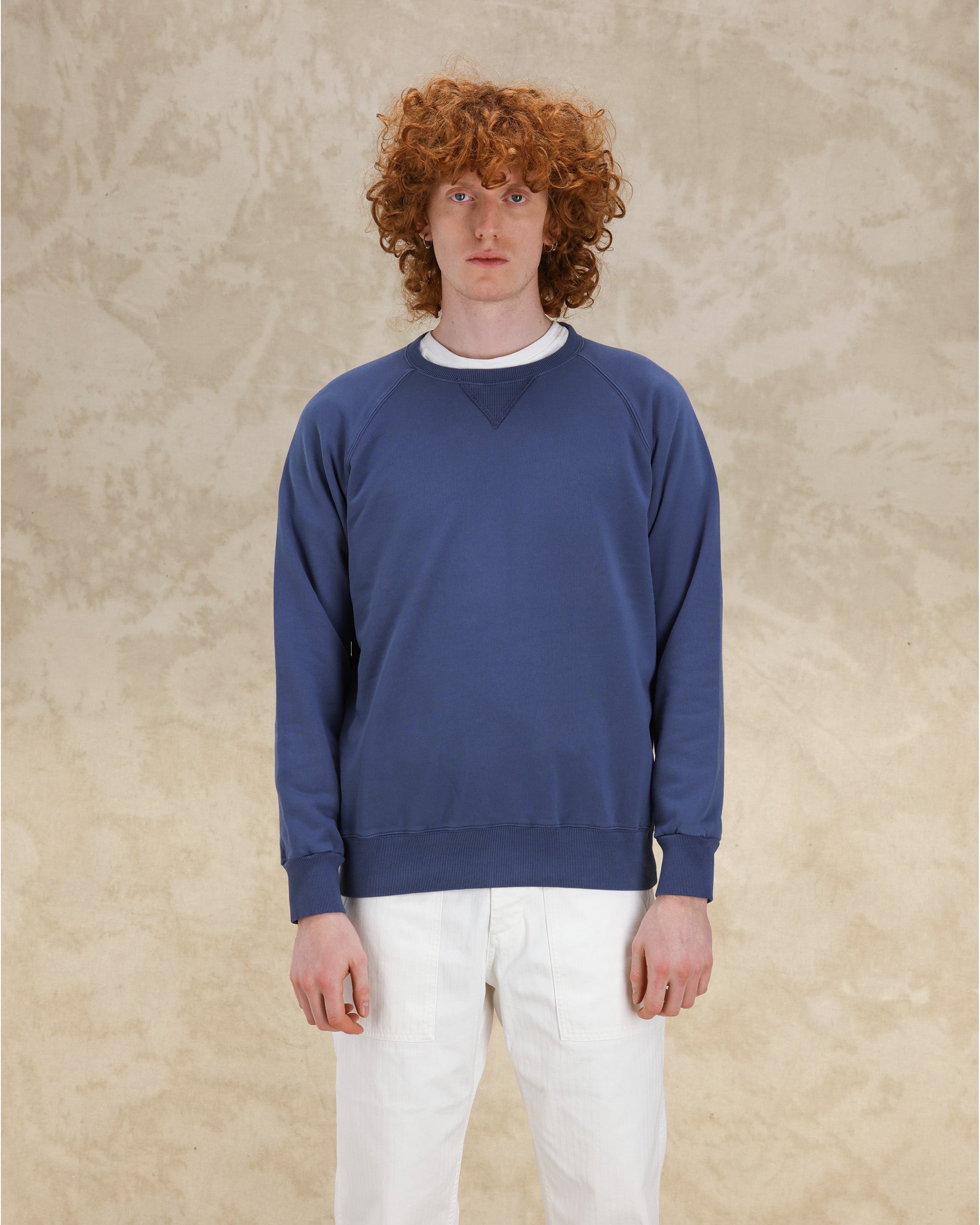 Harvard Felpa Girocollo in Jersey Garzato con taglio Raglan