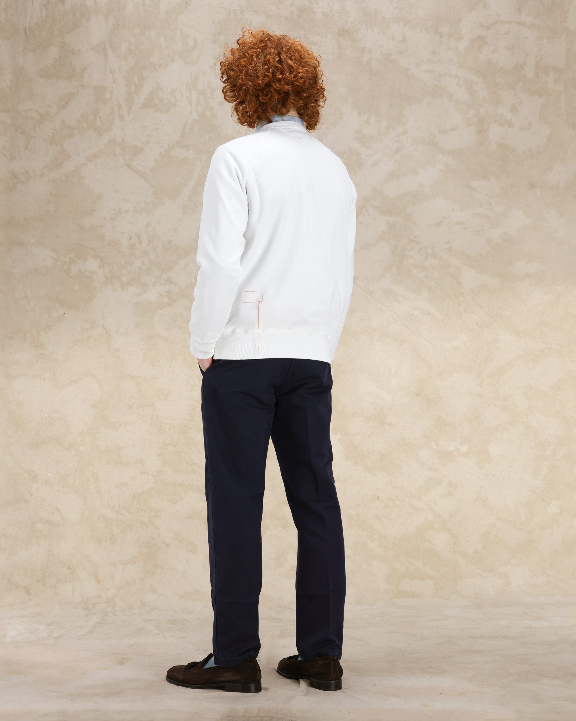 Harvard Felpa Girocollo in Jersey Garzato con taglio Raglan