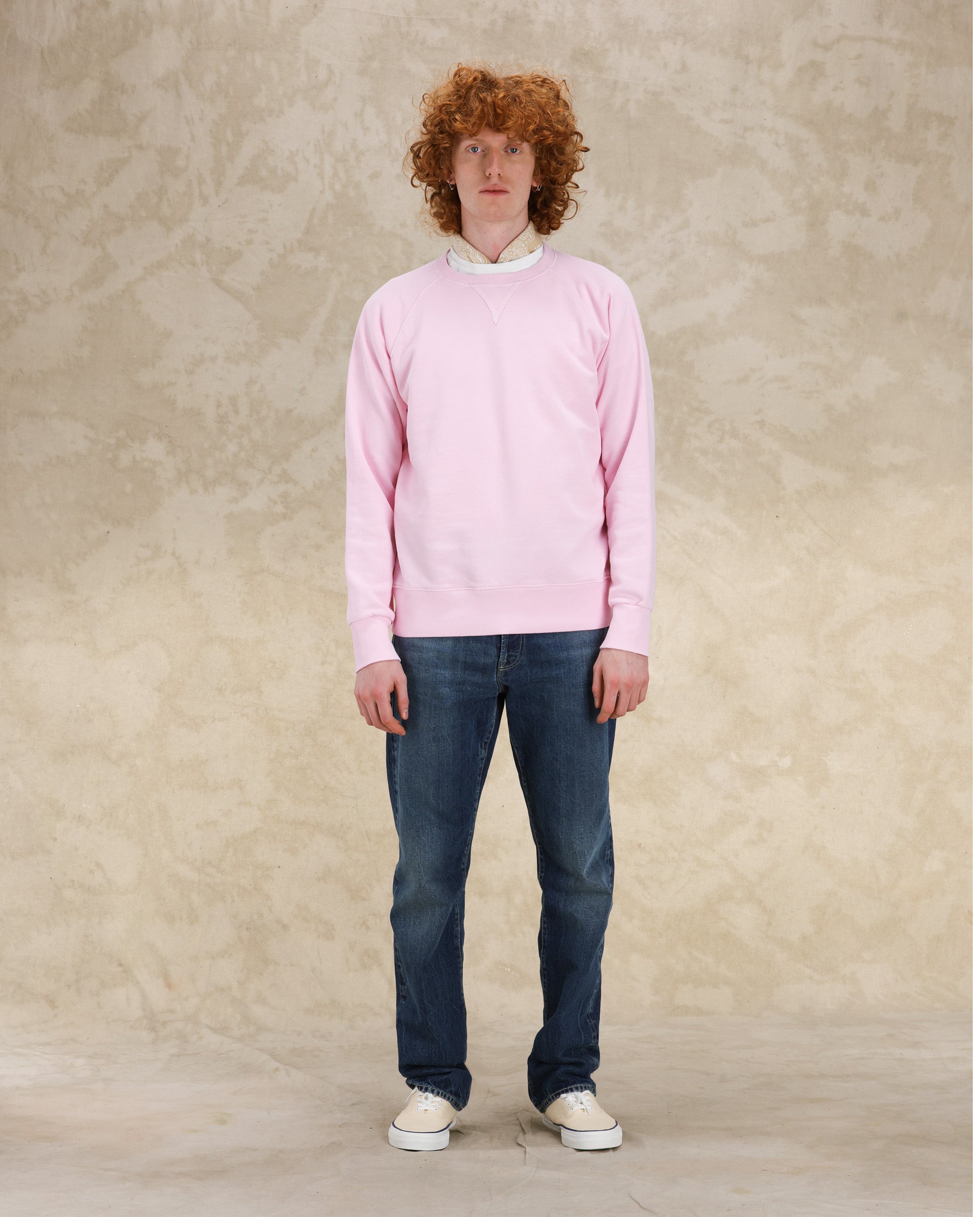 Harvard Felpa Girocollo in Jersey Garzato con taglio Raglan