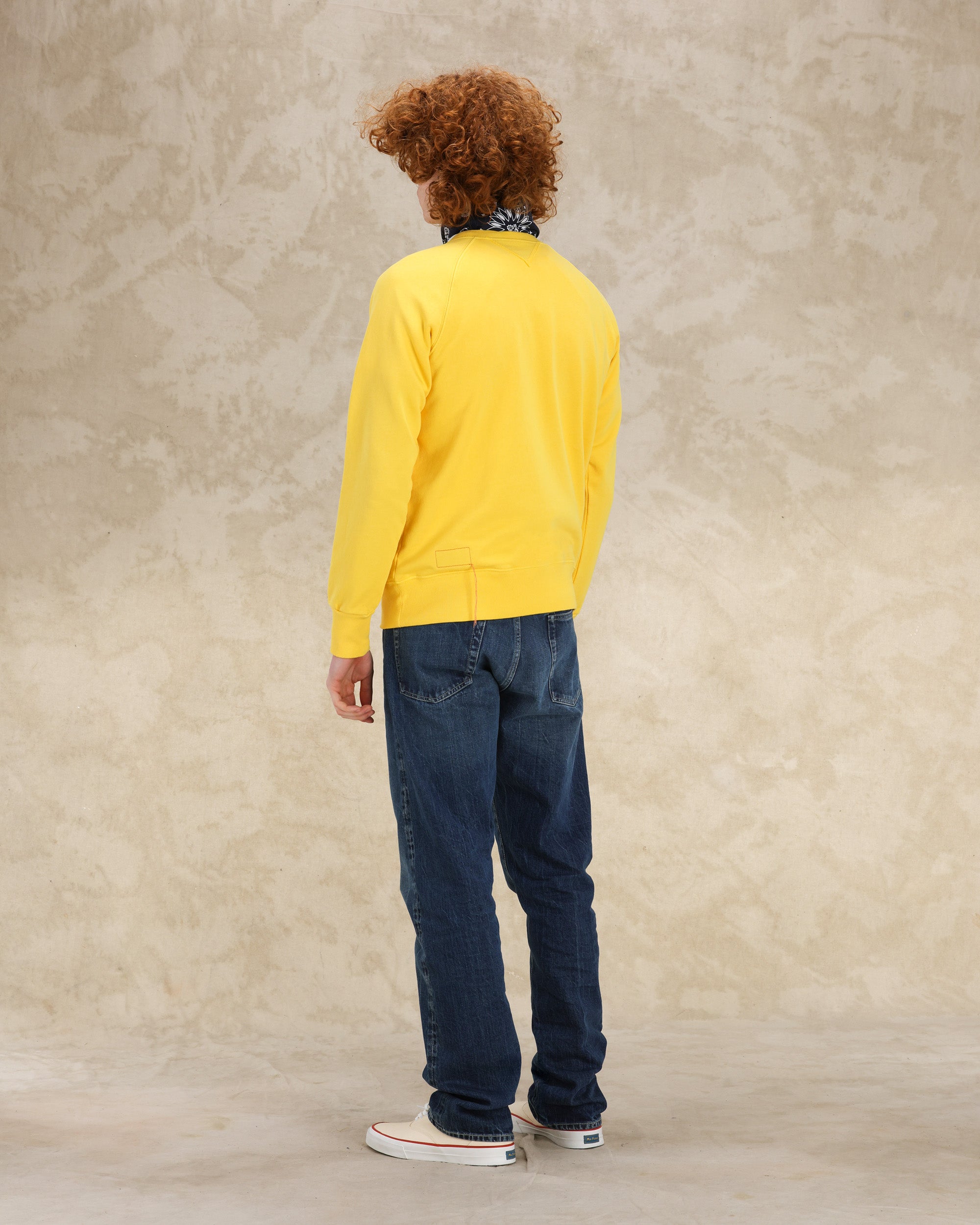 Harvard Felpa Girocollo in Jersey Garzato con taglio Raglan