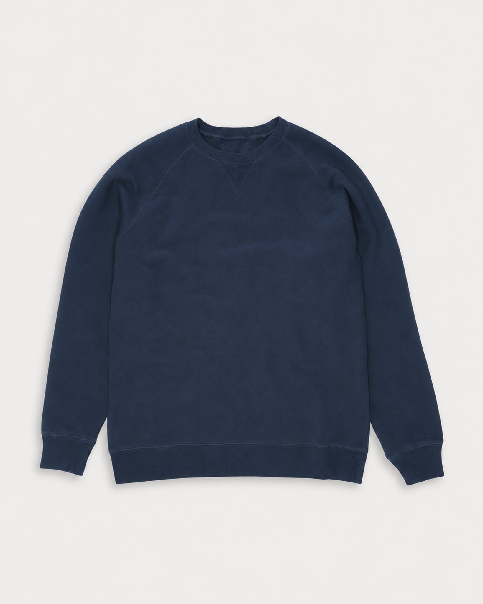 Harvard Crew Neck Brushed Jersey Sweatshirt with Raglan Sleeves