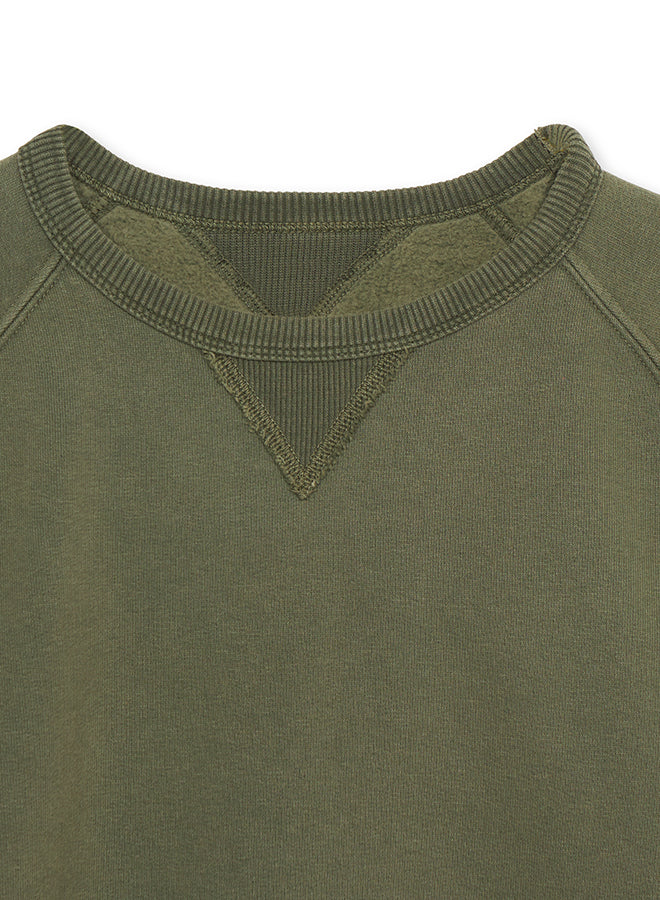 Harvard Felpa Girocollo in Jersey Felpato con taglio Raglan