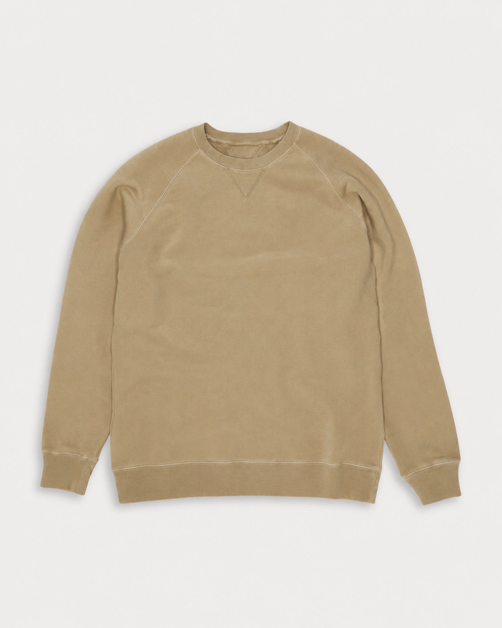 Harvard Crew Neck Fleece Jersey Sweatshirt with Raglan Sleeves