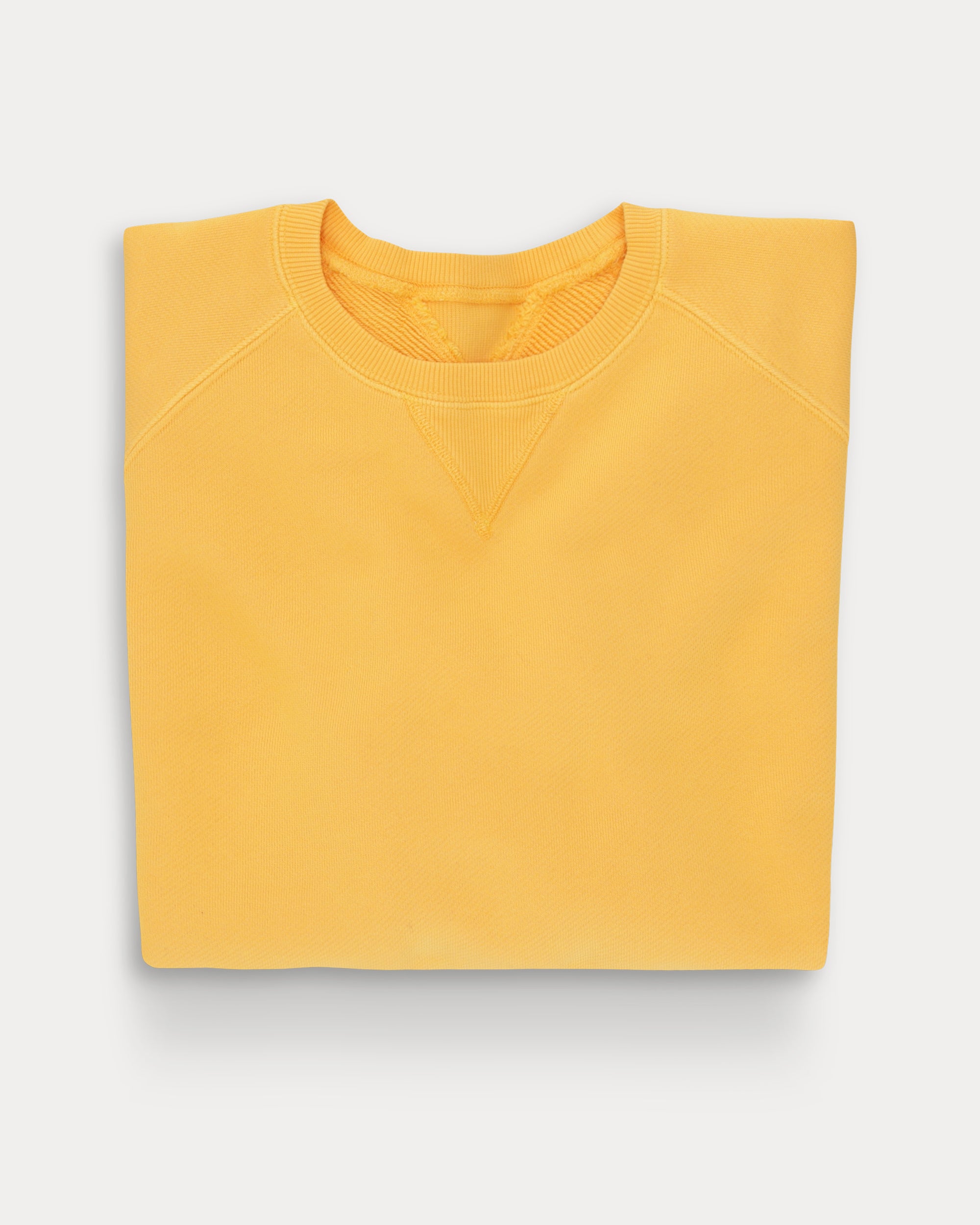 Harvard Crew Neck Fleece Jersey Sweatshirt with Raglan Sleeves