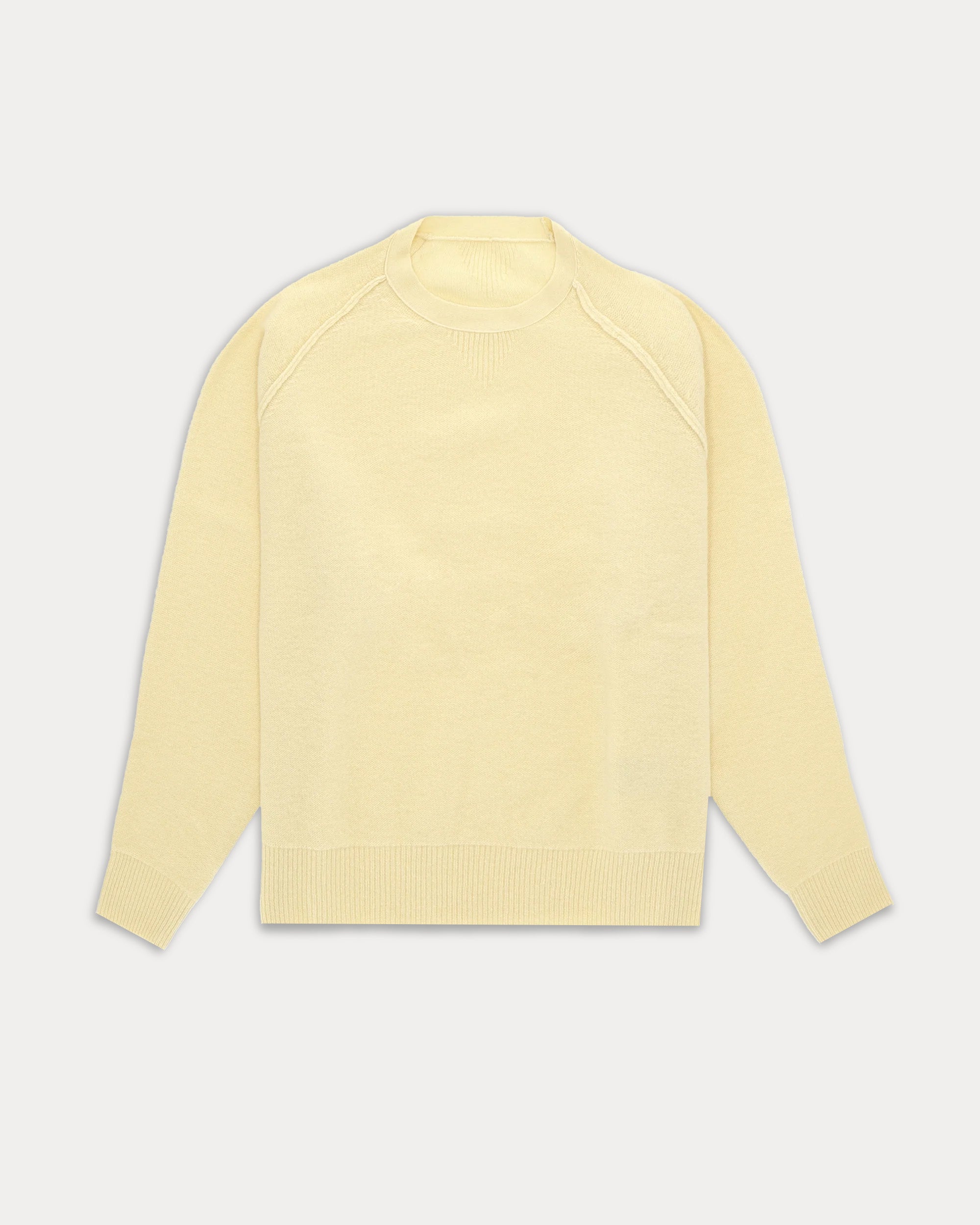 Harvard Crew Neck Wool Sweater With Raglan Sleeves
