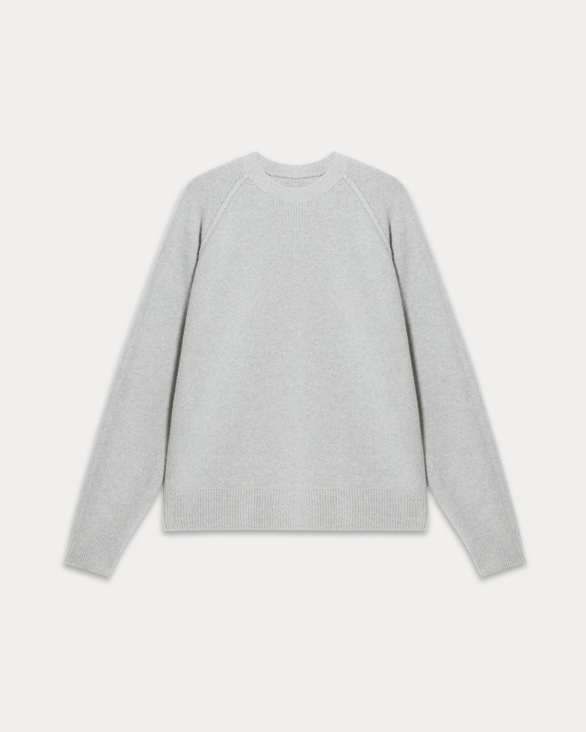 Harvard Crew Neck Wool Sweater With Raglan Sleeves