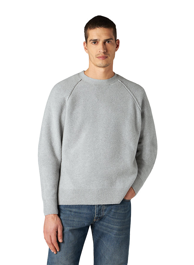 Harvard Sweater Crewneck Wool Raglan Sleeves