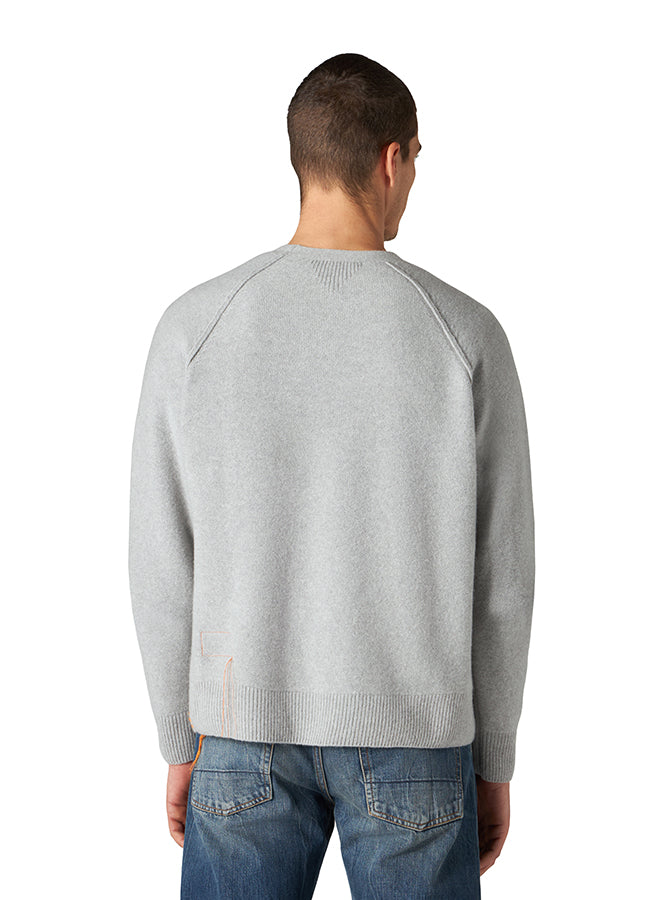 Harvard Sweater Crewneck Wool Raglan Sleeves