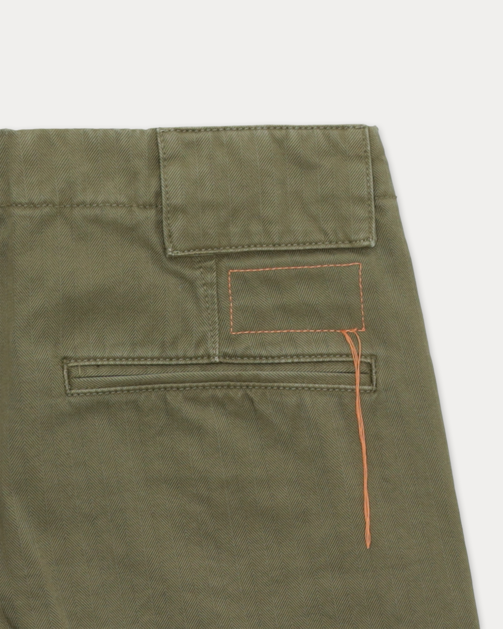 Hector Pantaloni In Herringbone Di Cotone