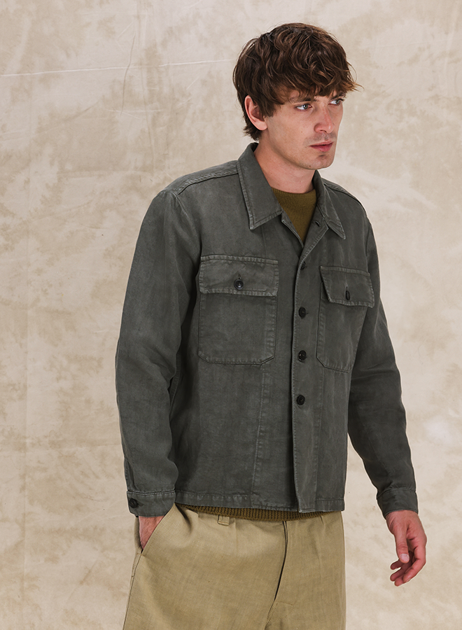 Helvetica Linen Overshirt