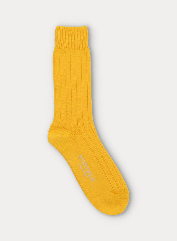 Hill Wide Rib Organic Cotton Socks