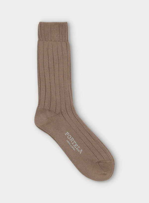 Hill Wide Rib Organic Cotton Socks