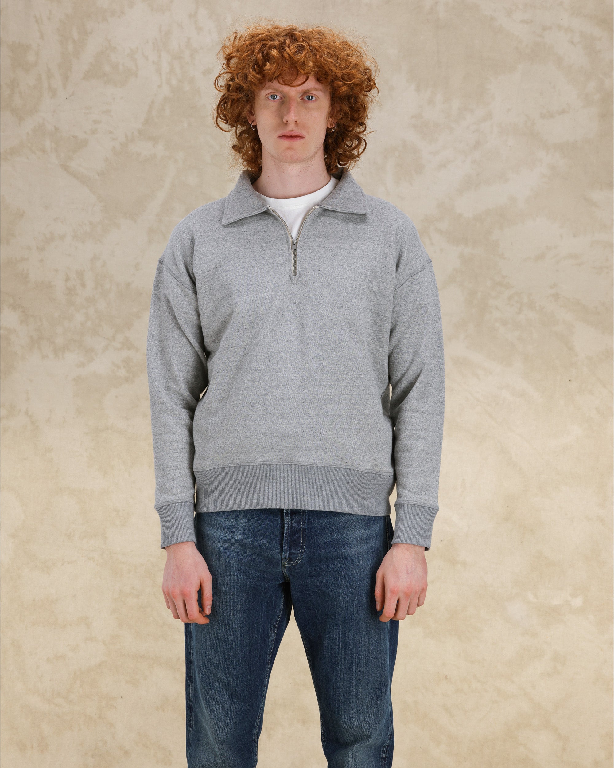 Idaho Felpa In Cotone Zip 3/4