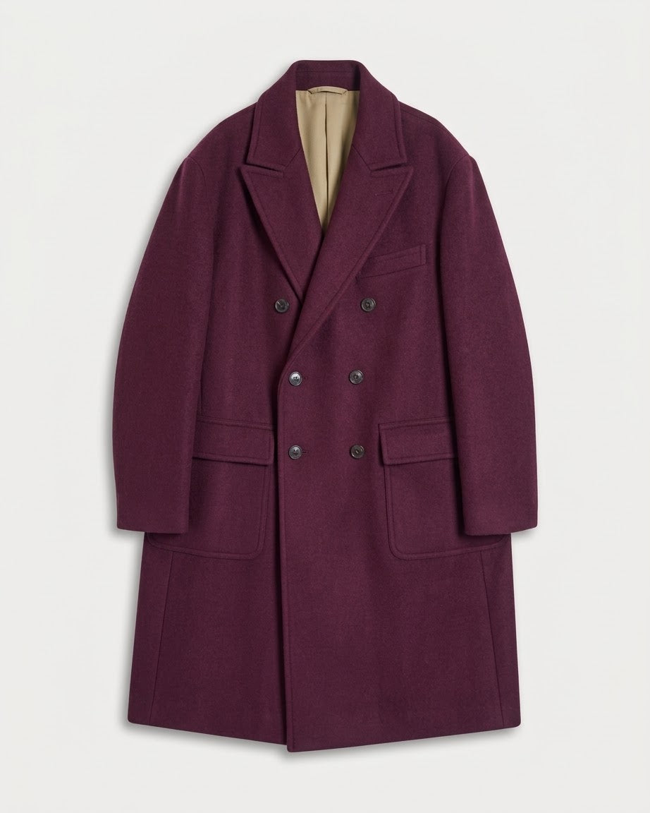 Serwilliam Cappotto Doppio Petto in Lana