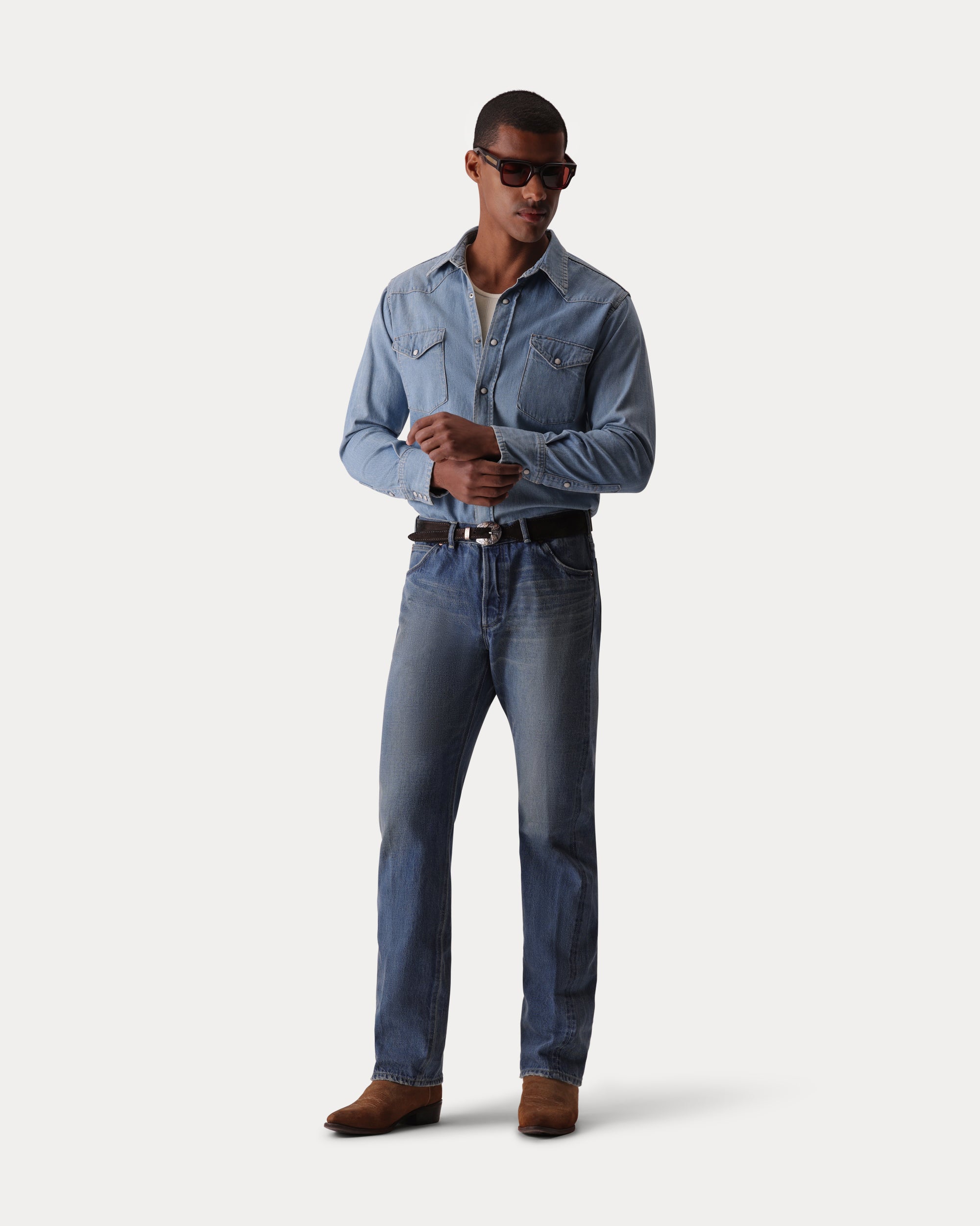 Jenny Camicia In Denim Stone Wash