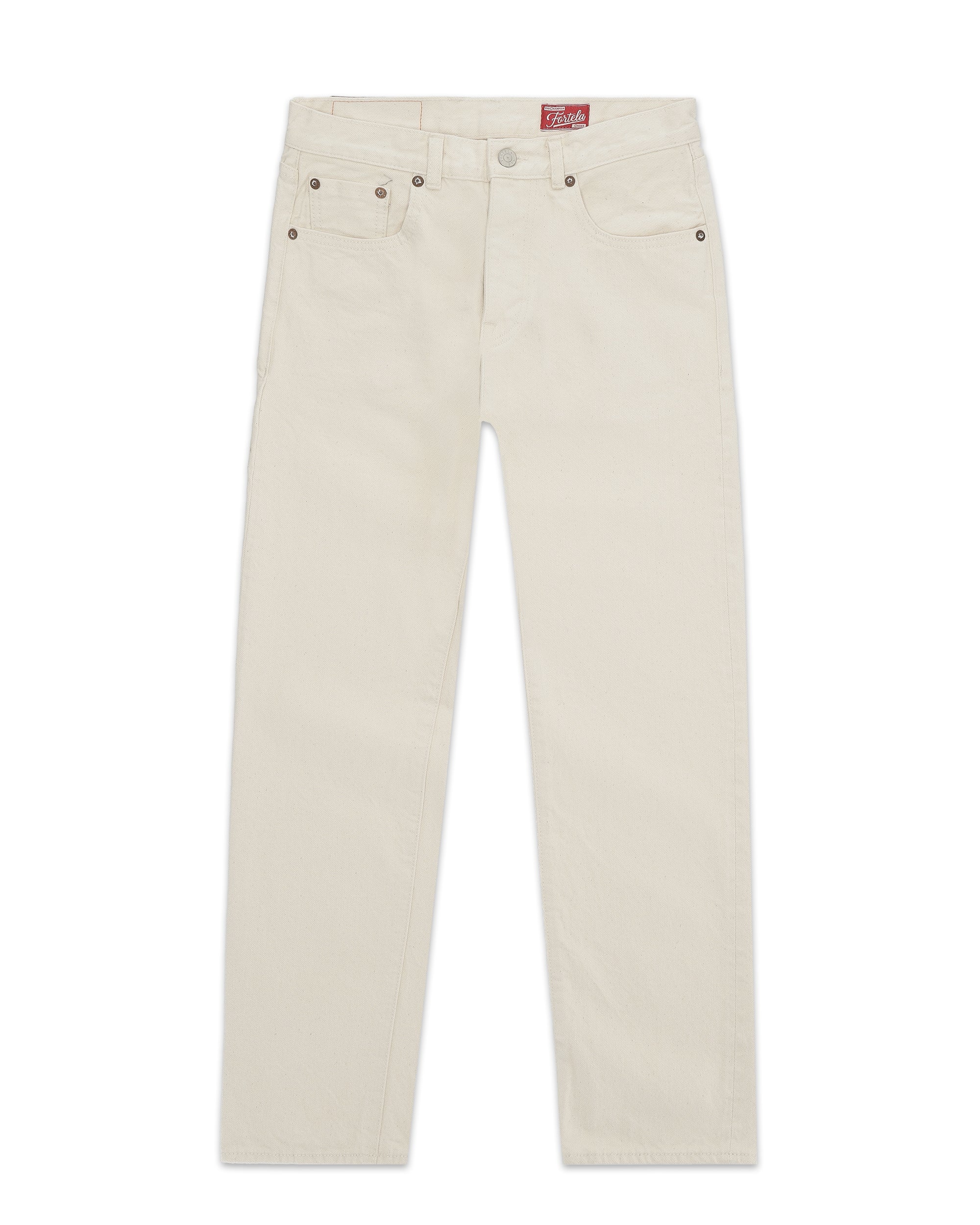 JohnJap Denim Cimosato 5 Tasche Regular Fit Ecru'