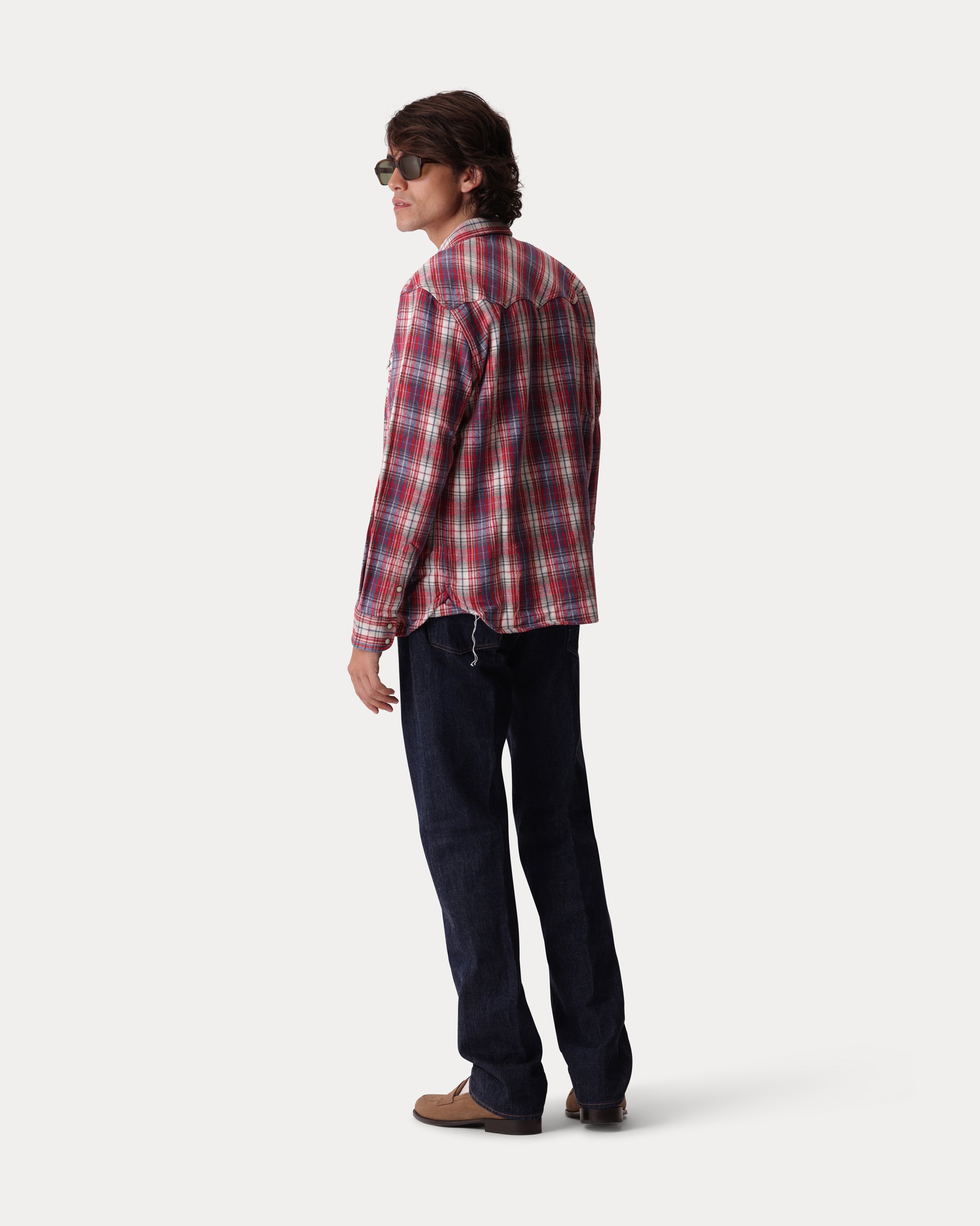Josh Camicia Texana In Cotone A Quadri