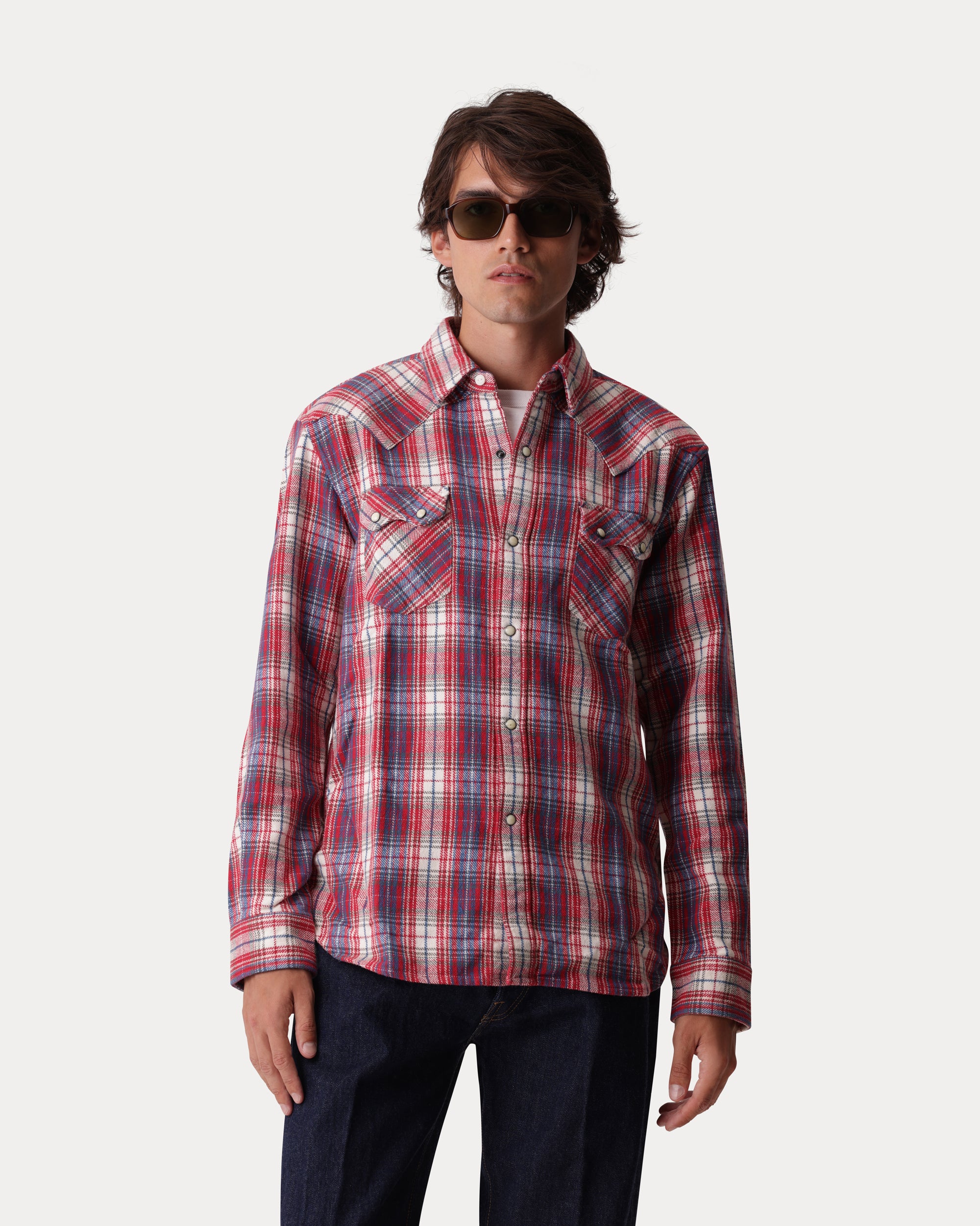 Josh Camicia Texana In Cotone A Quadri