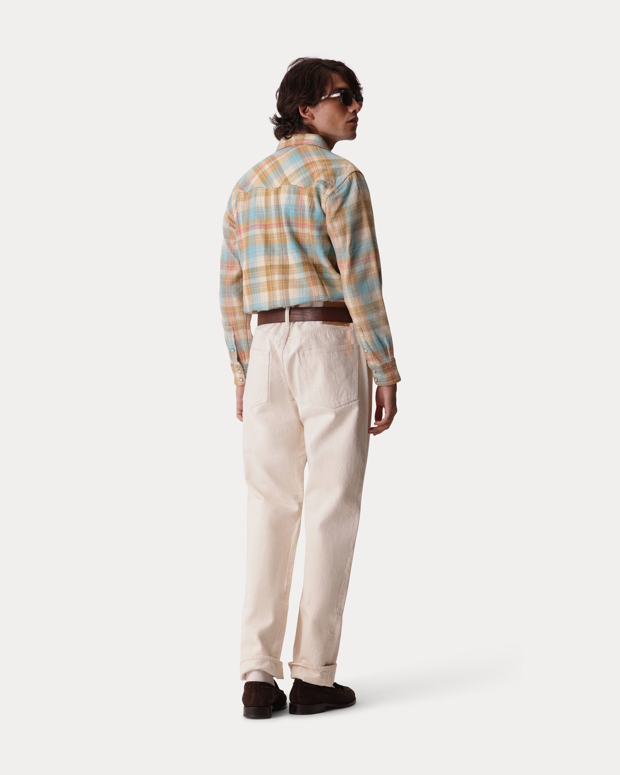 Josh Checkered Cotton Western Shirt