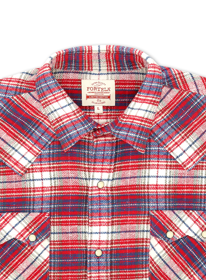 Josh Camicia Texana In Cotone A Quadri