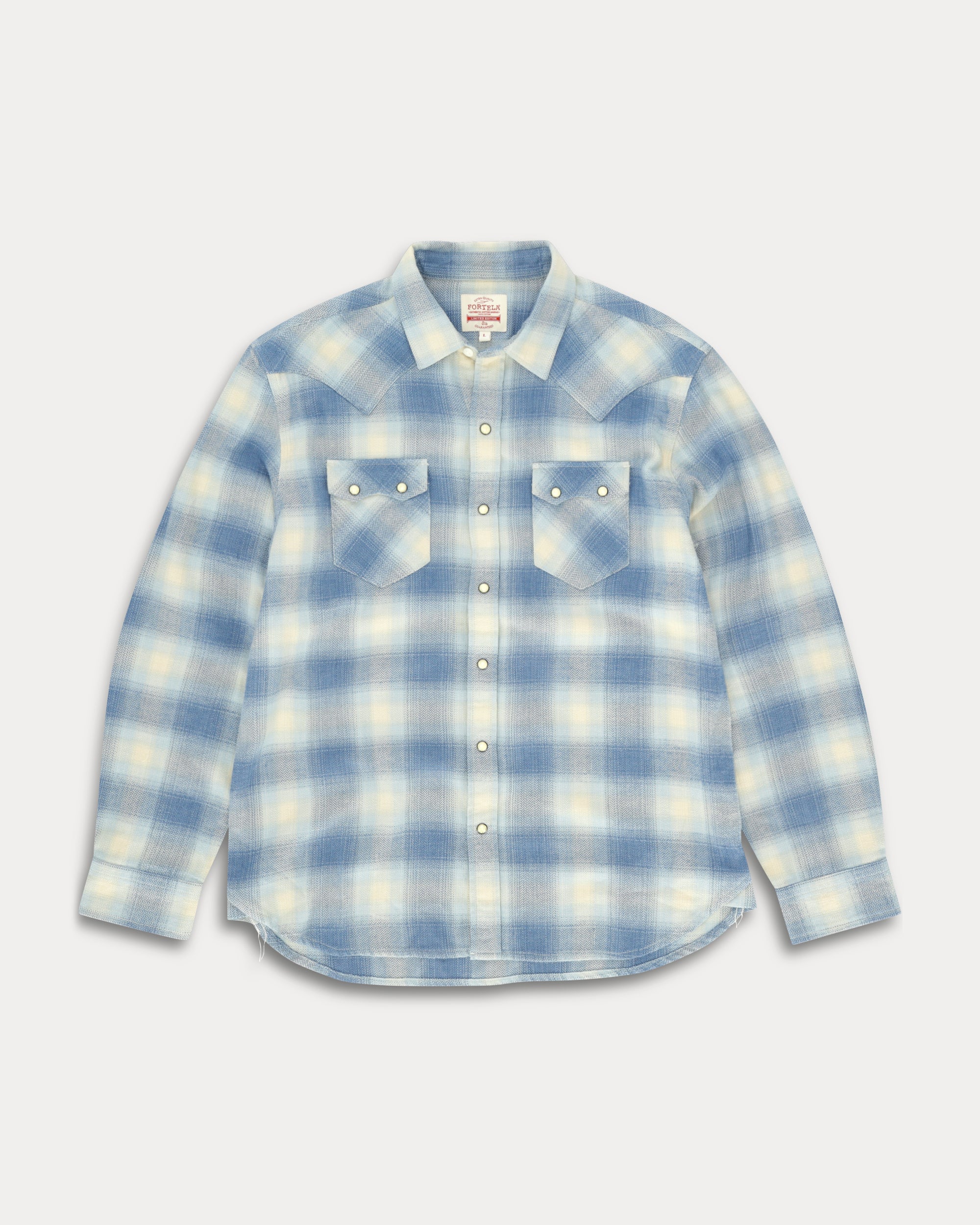 Josh Camicia in Cotton Plaid Western Shirt